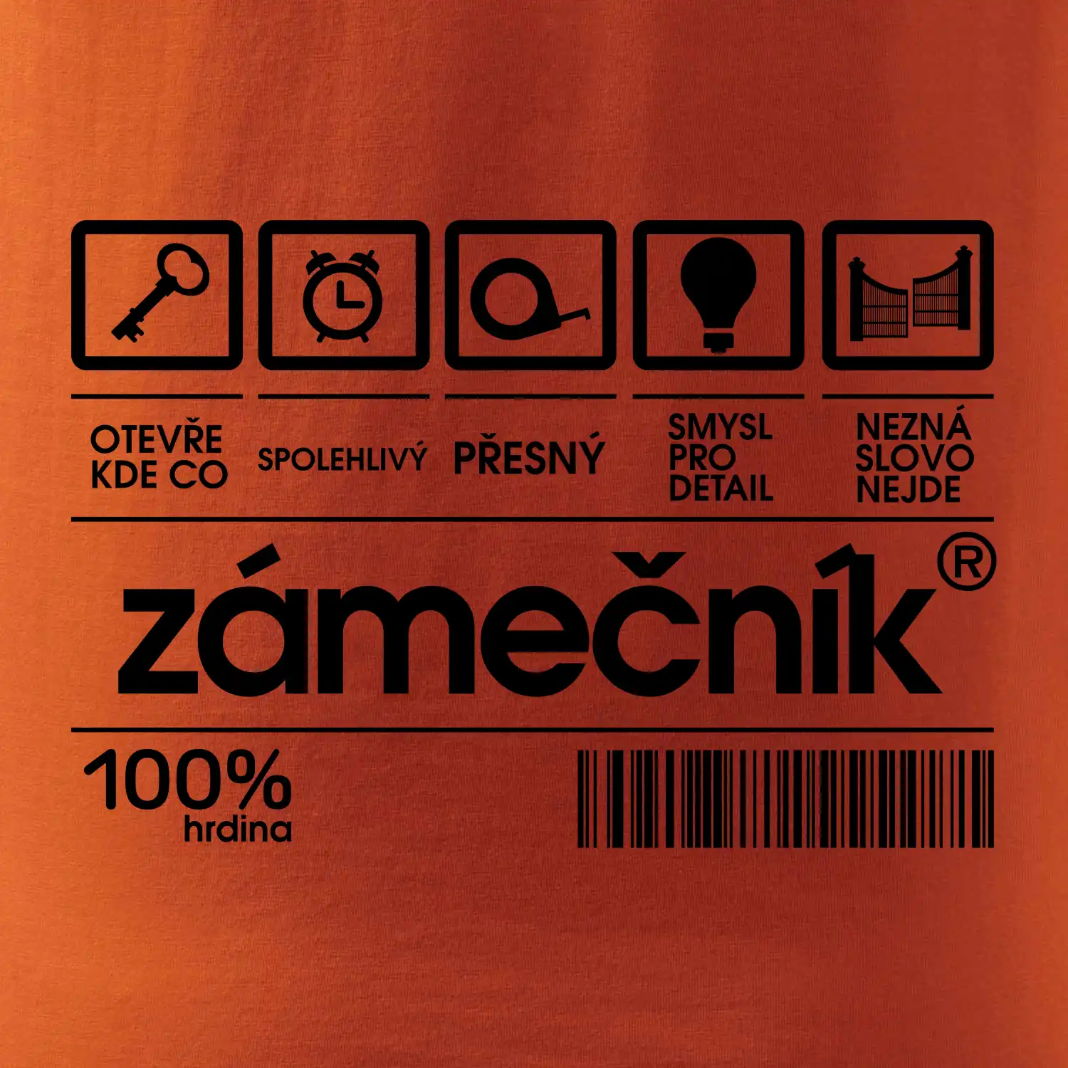Čárový kód - zámečník