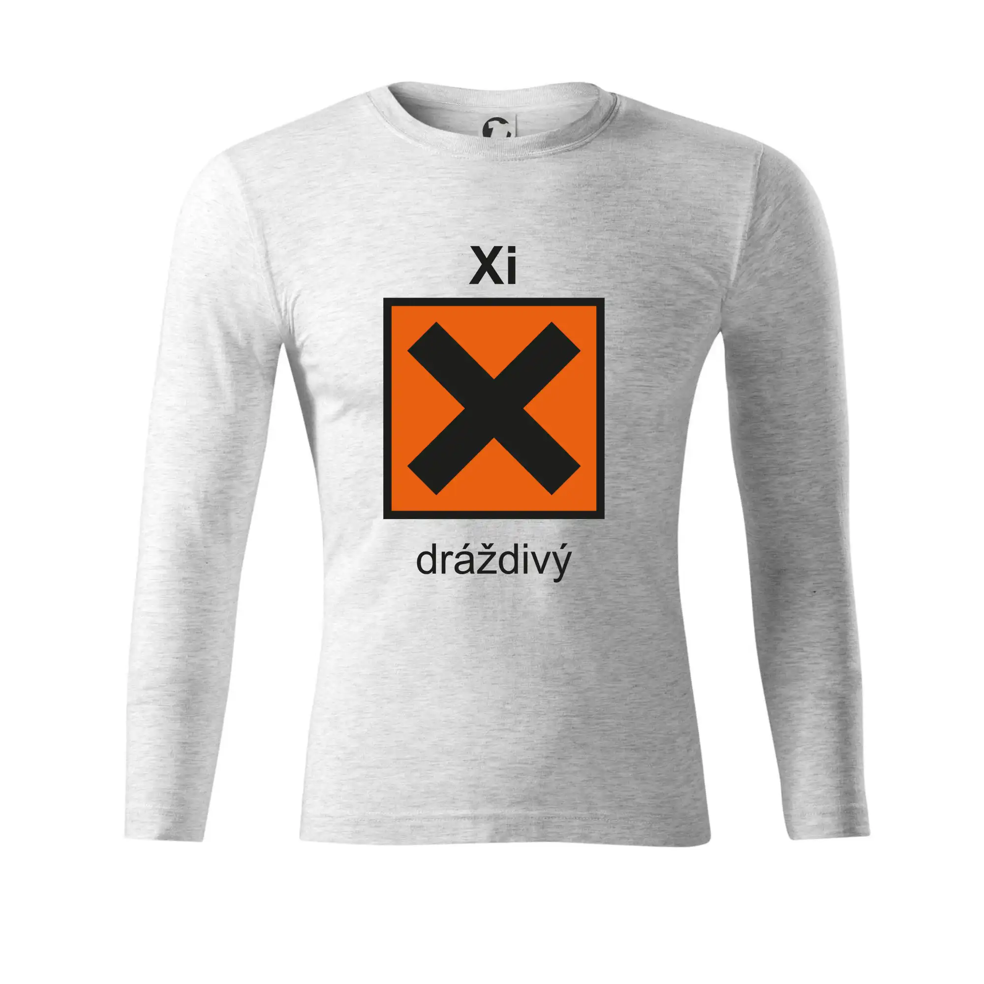 Xi Dráždivý - Výstražná tabulka na tričku