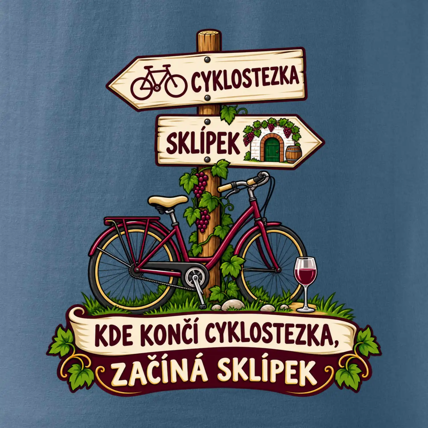 Kde končí cyklostezka, začíná sklípek