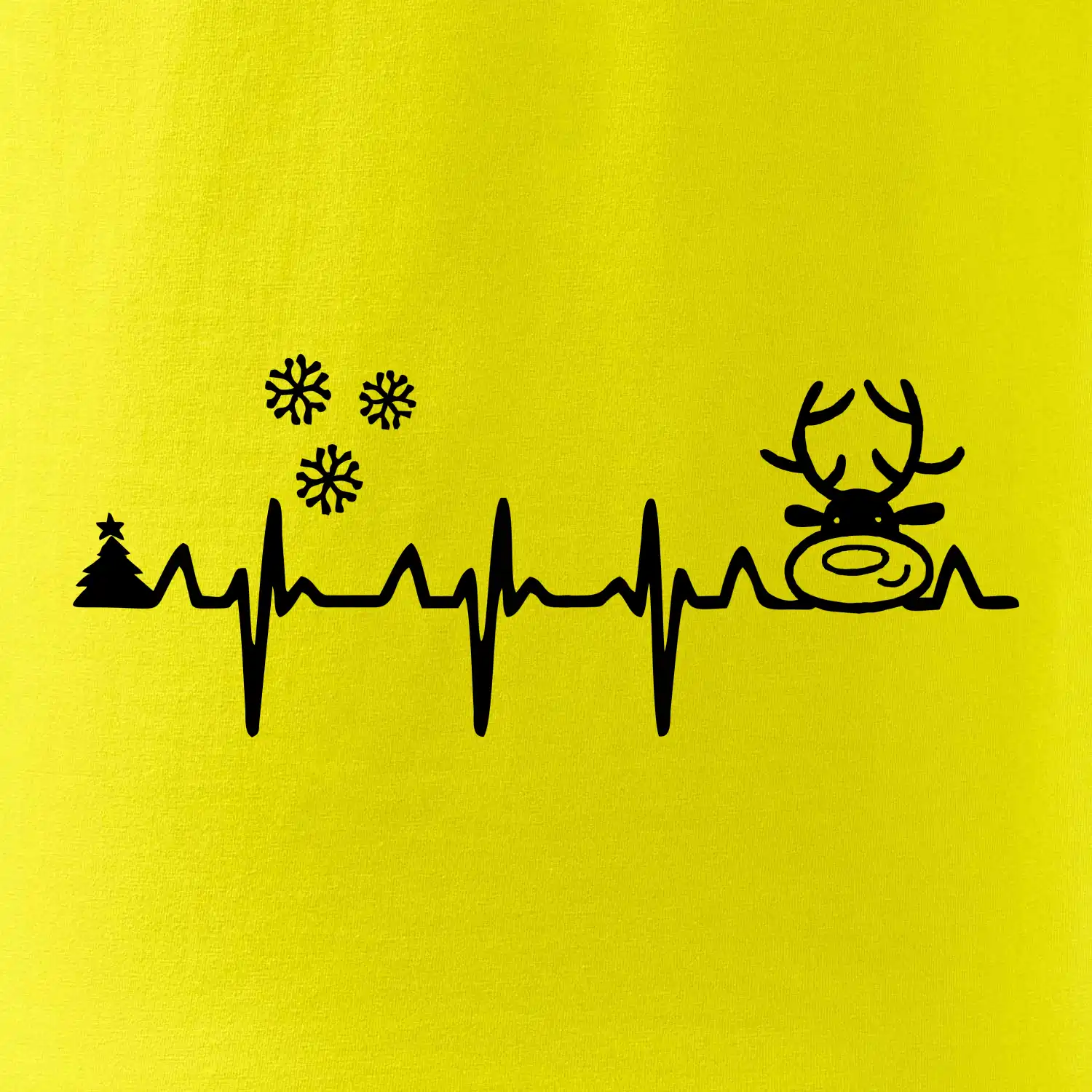 EKG Vánoce Vločky a sob