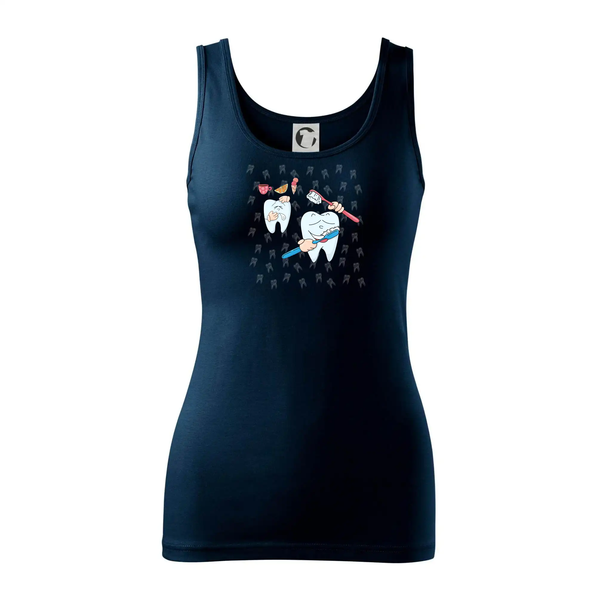 Zubařské tričko - kartáček a jídlo