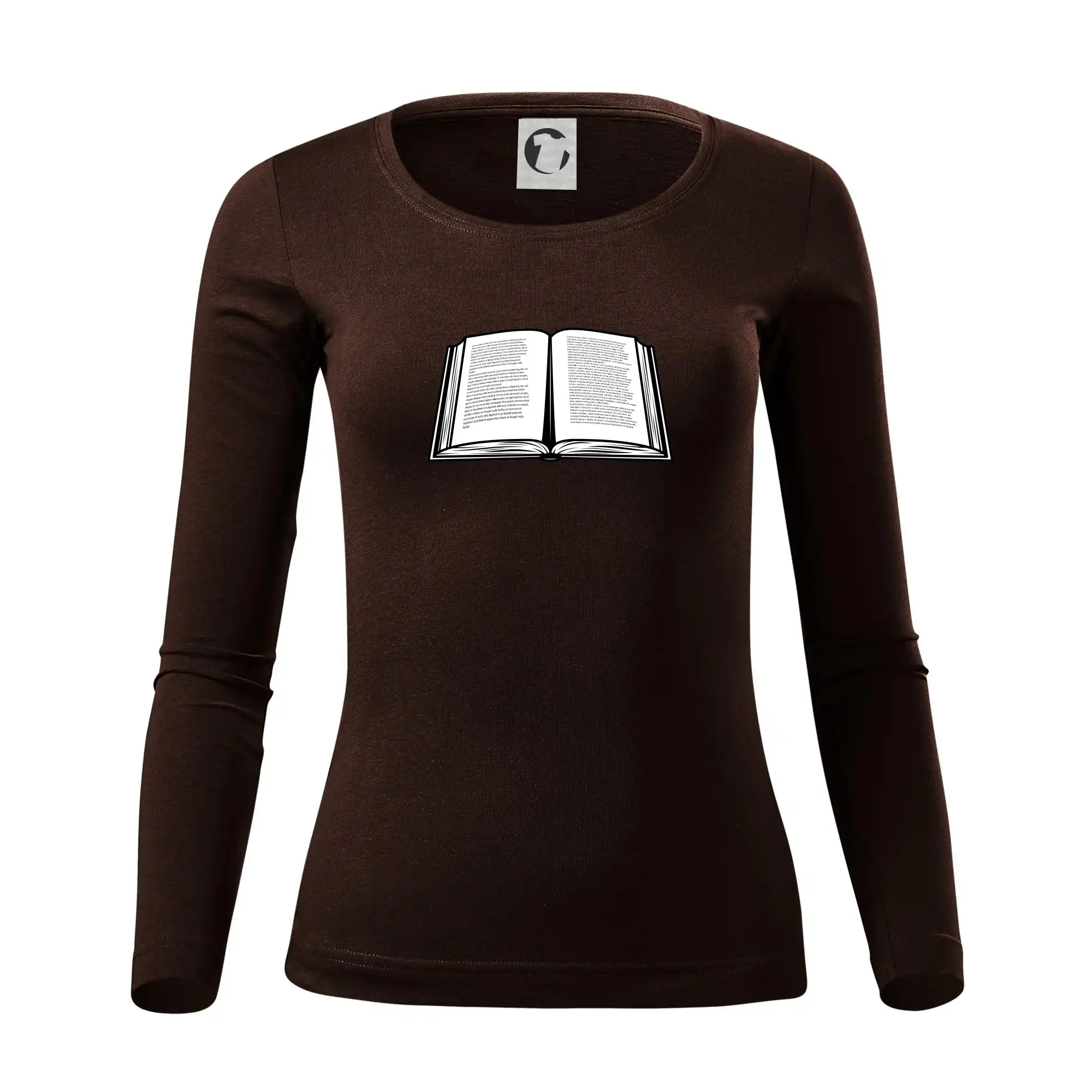 Kniha černobílá otevřená s textem