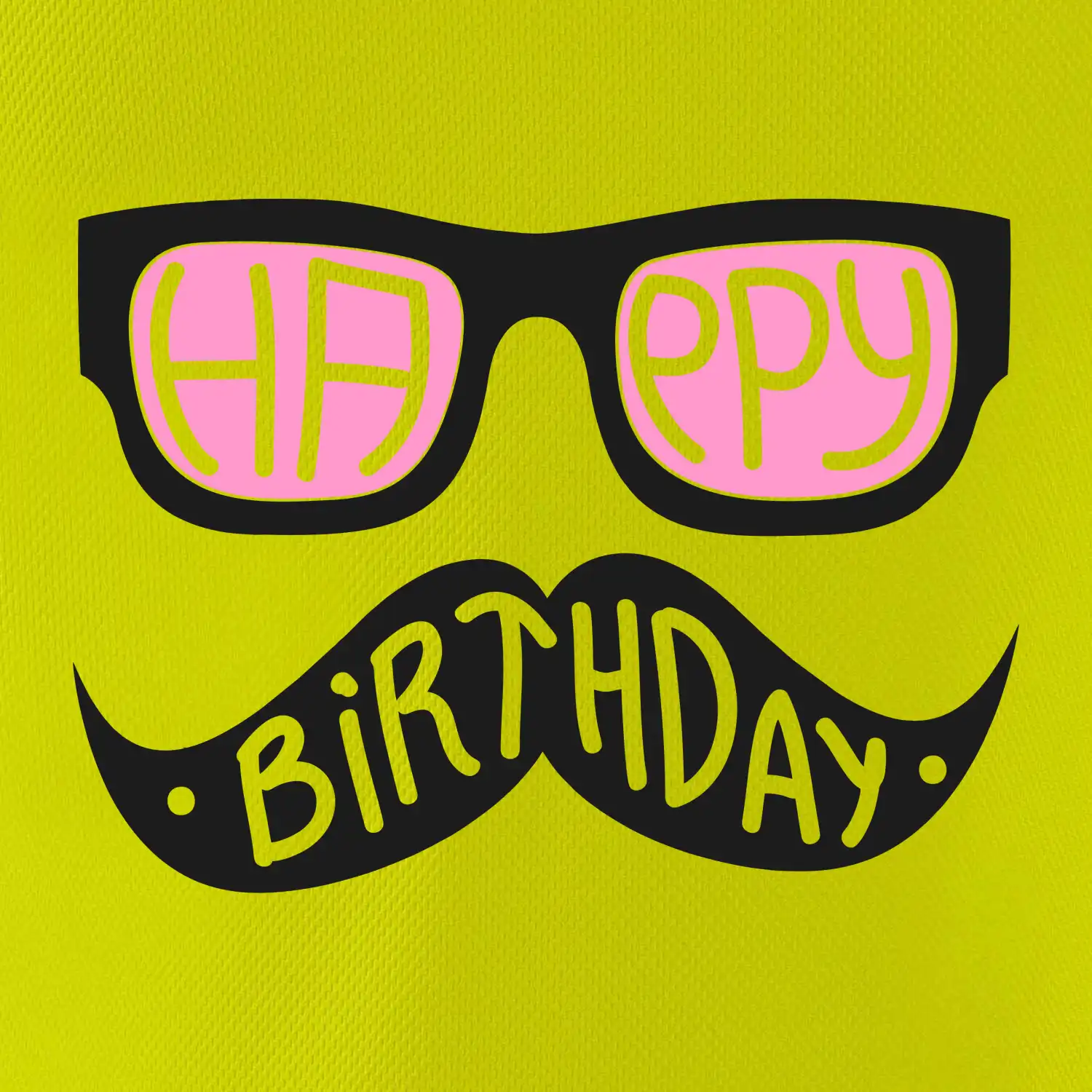 Mustache narozeniny - brýle