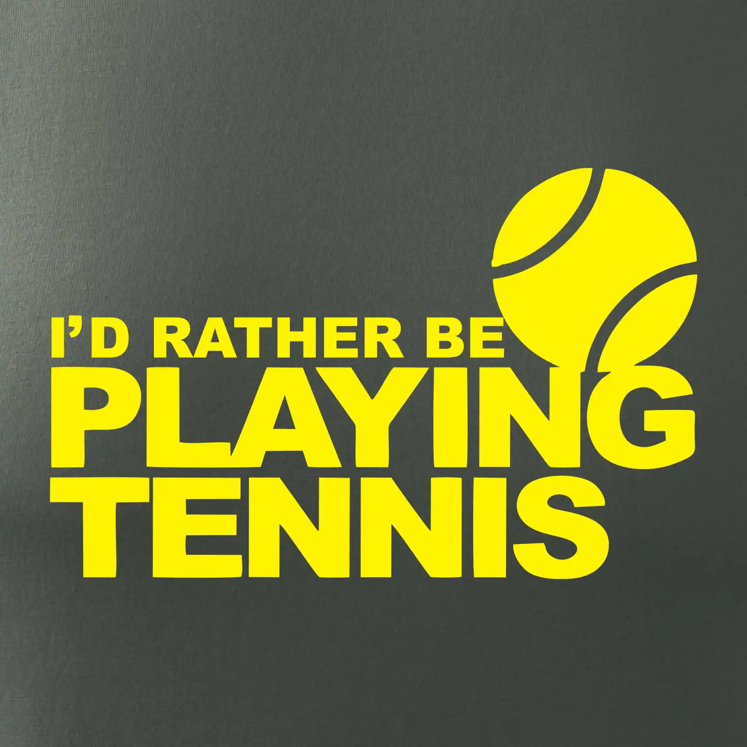 Playing tennis