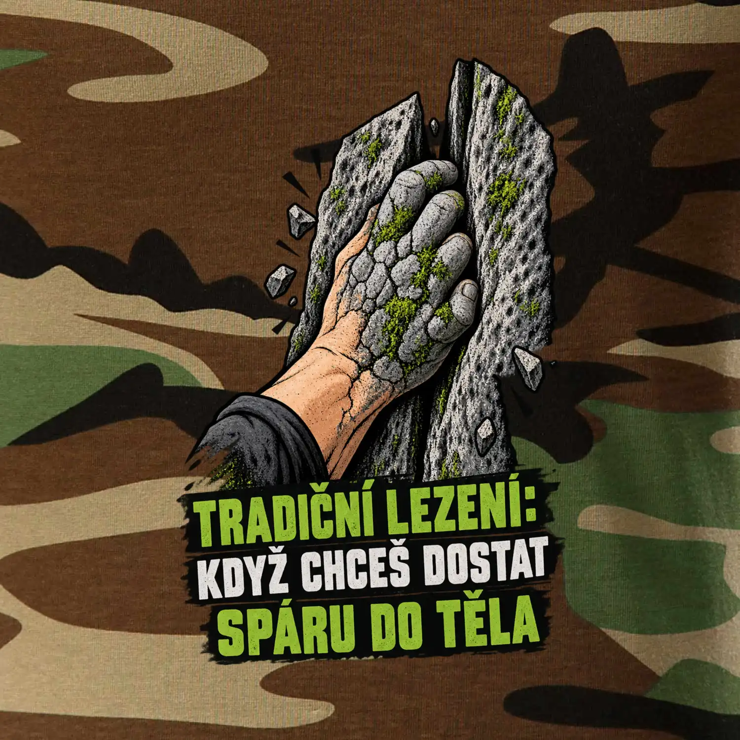 Tradiční lezení se spárou v těle