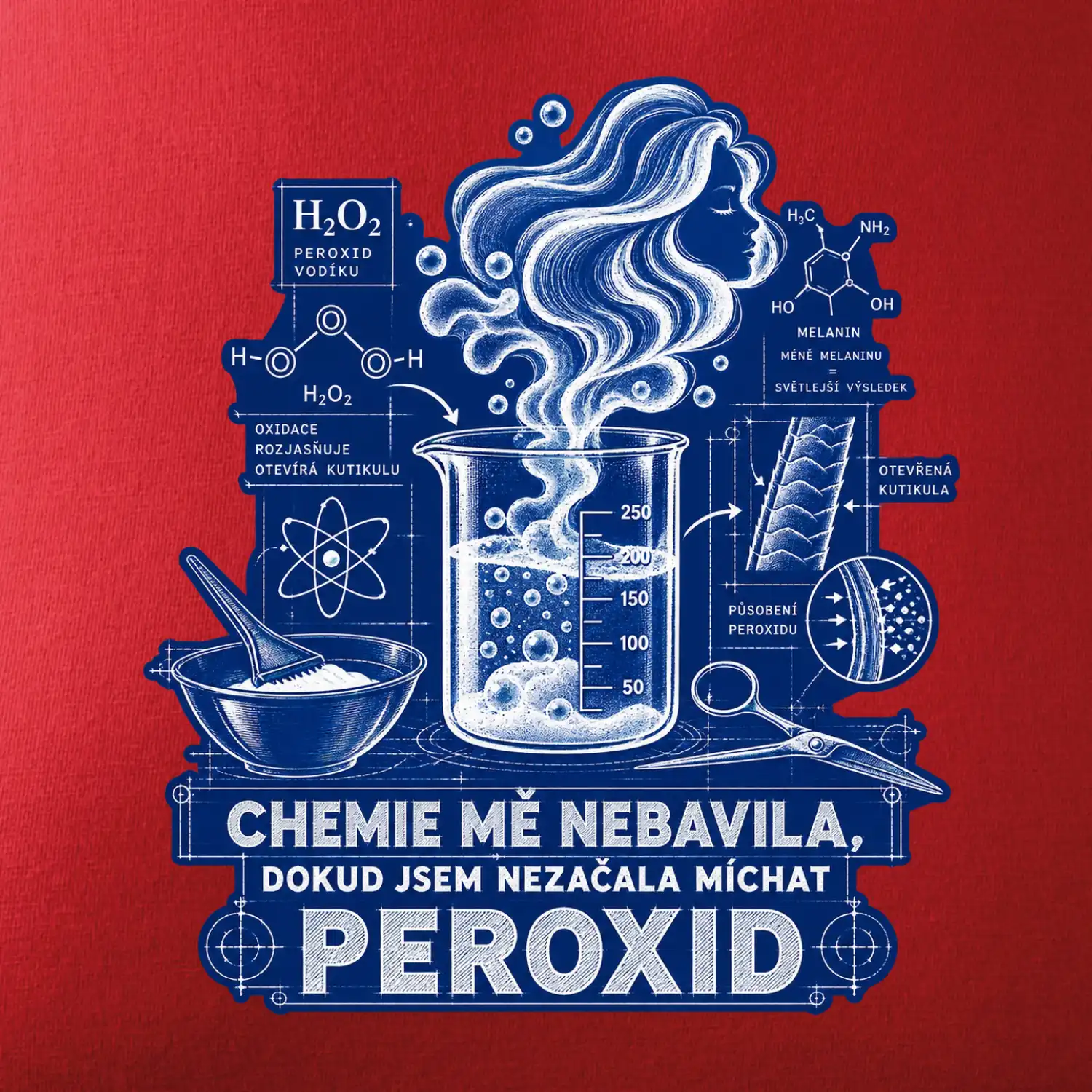 Chemie mě nebavila dokud jsem nezačala míchat peroxid