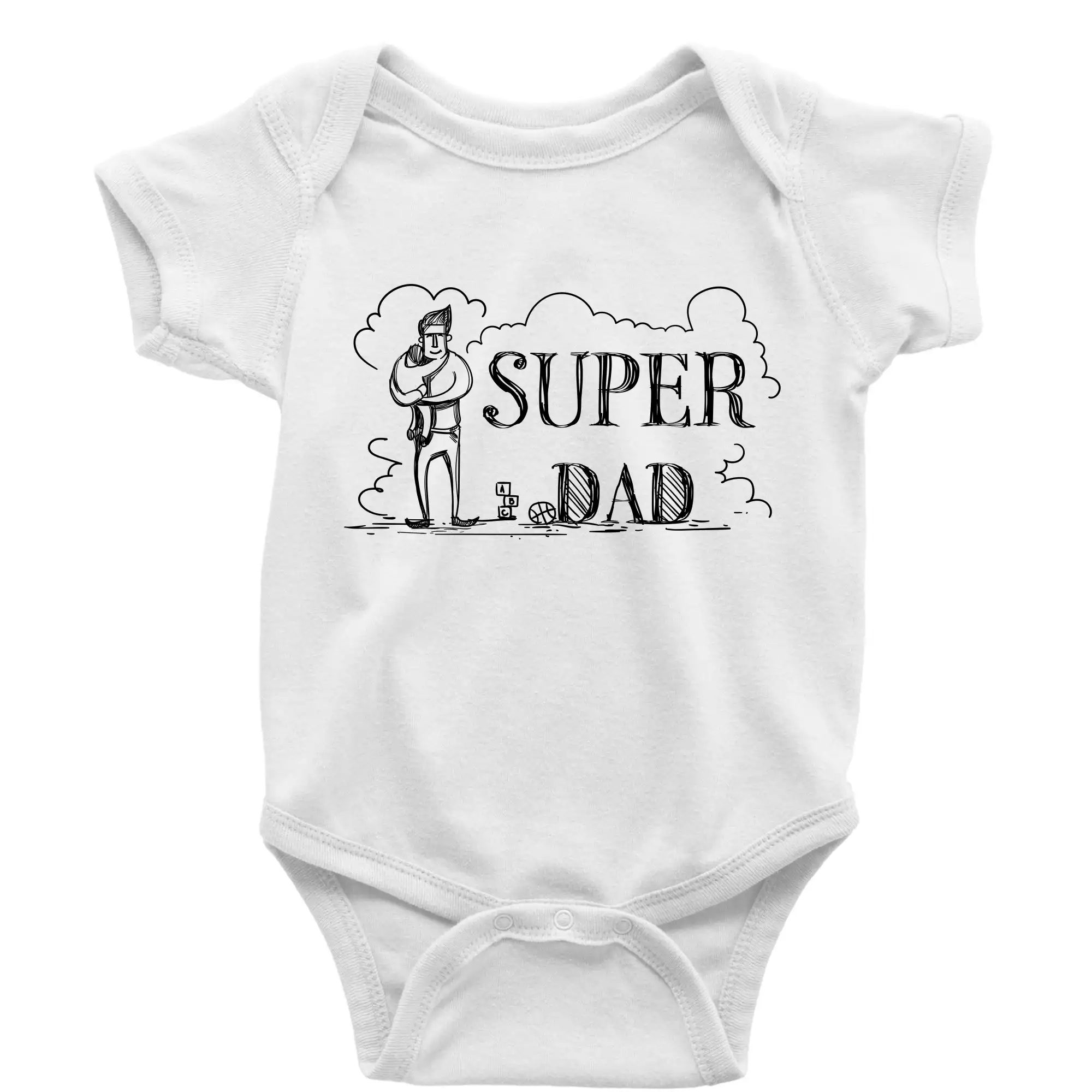 Kreslený nápis super dad