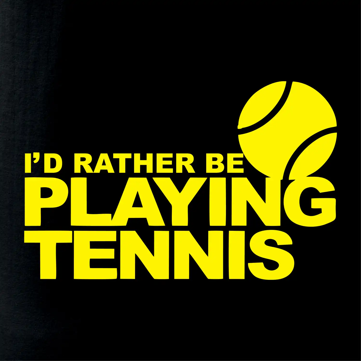Playing tennis