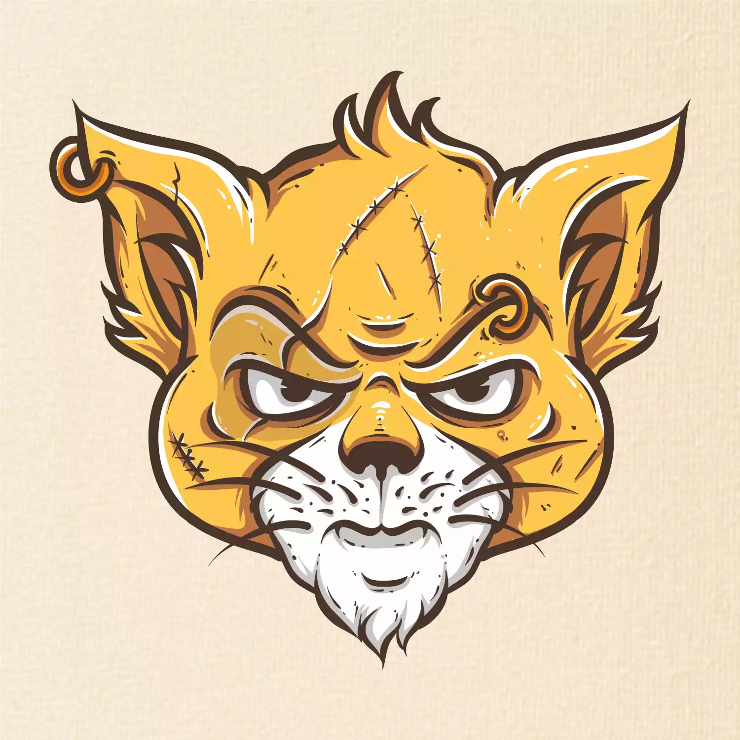 Nasraná kočka Thug life