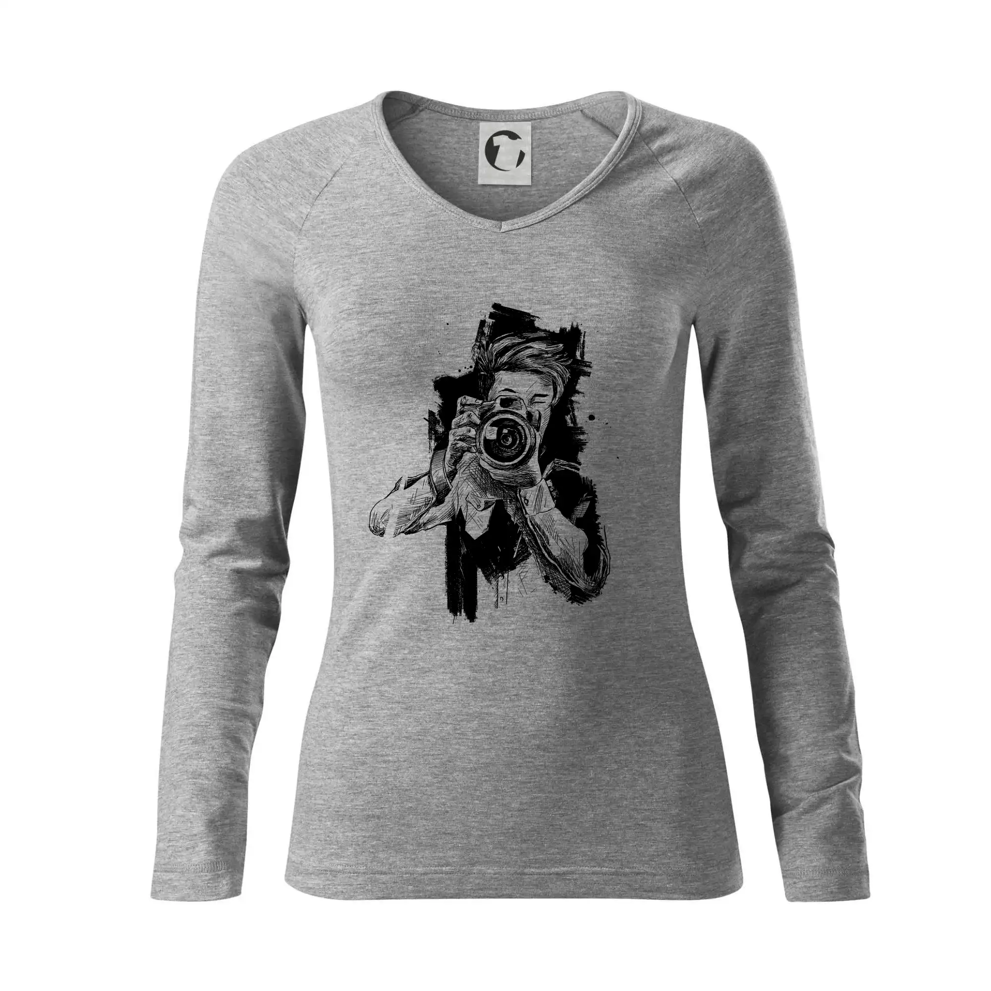 Fotograf kreslený tužkou