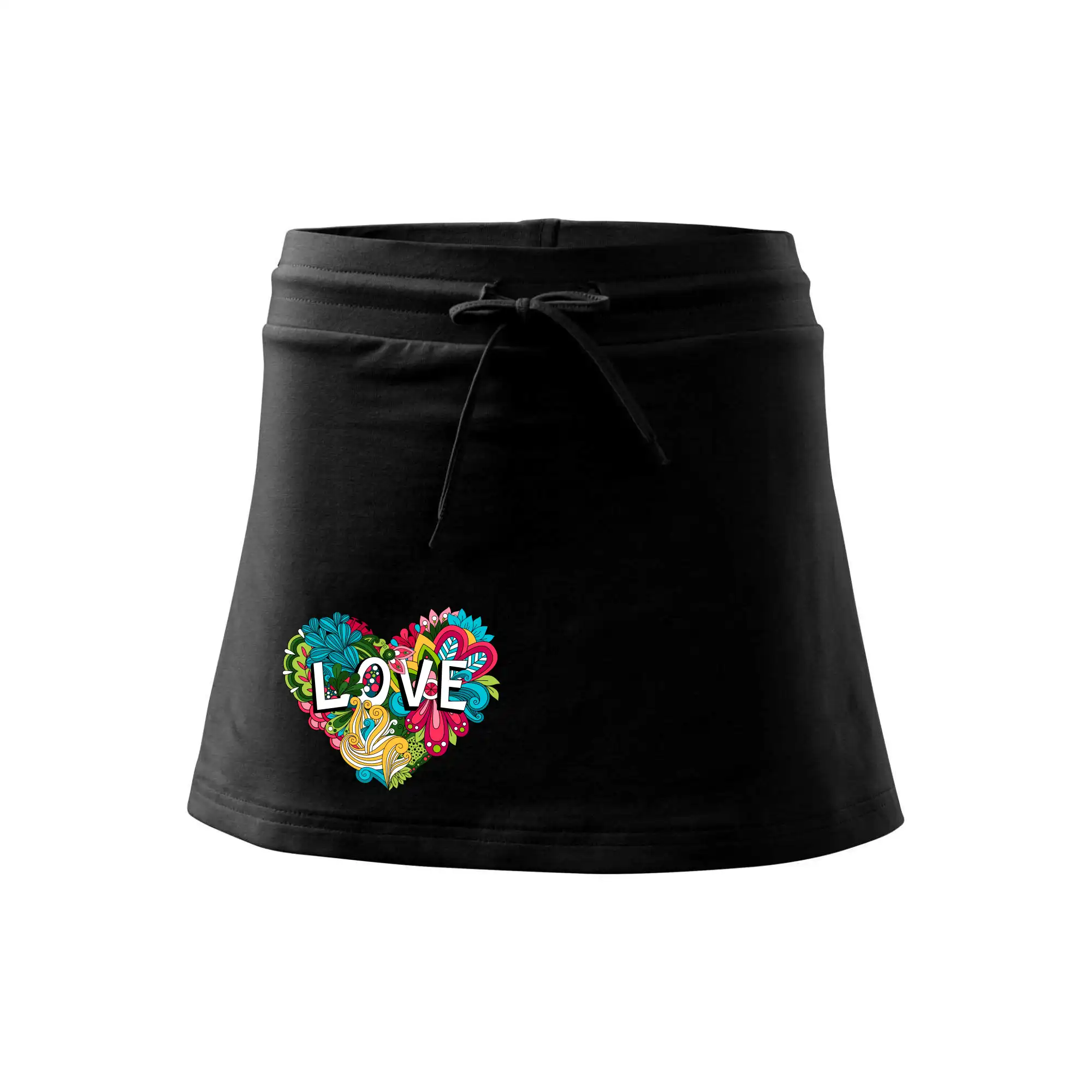 Love nápis květovaný