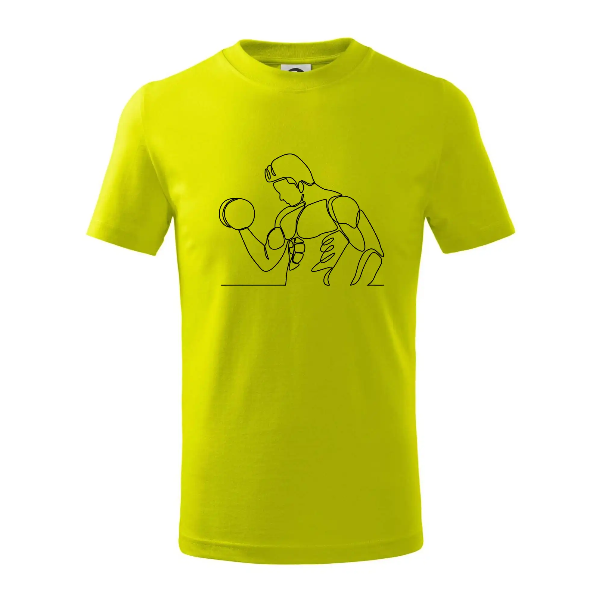 Fitness muž jedním tahem