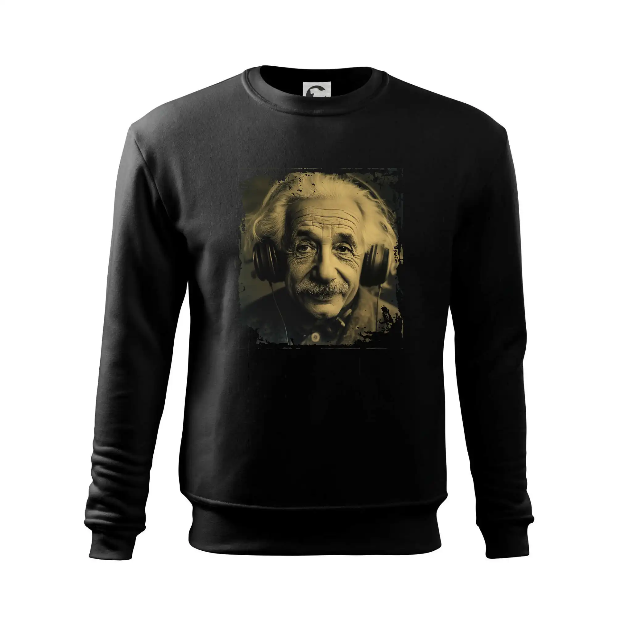 Albert se sluchátky