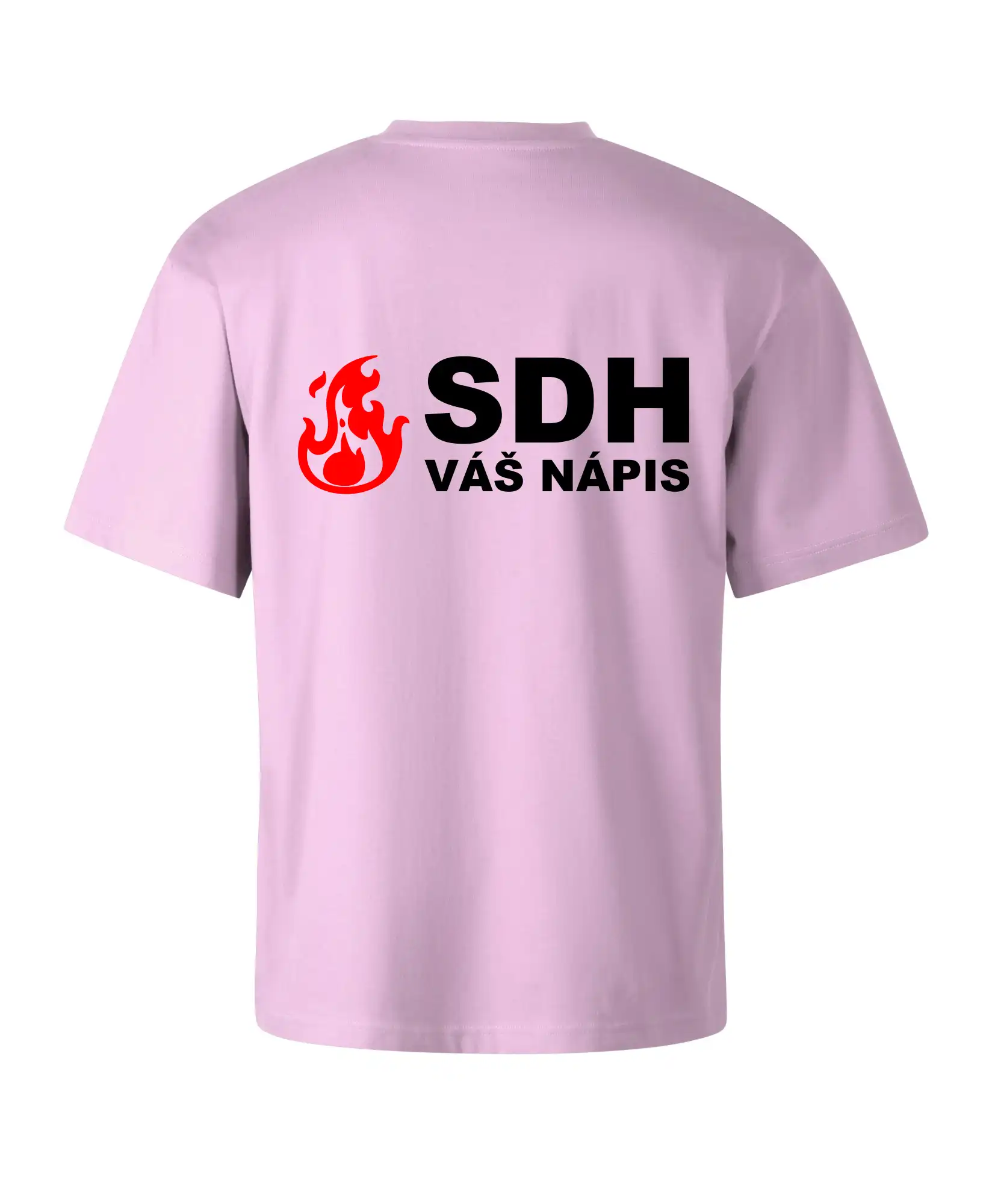 SDH nápis (oheň, název sboru - vlastní nápis)