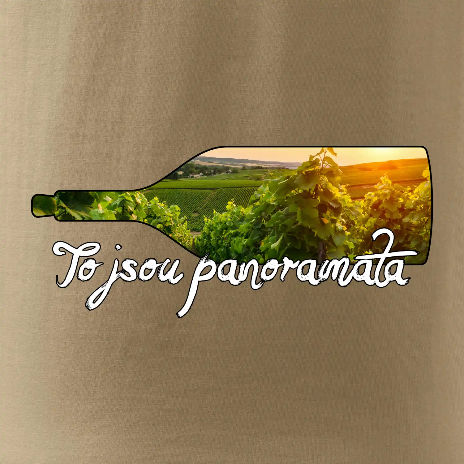 To jsou panoramata vinice