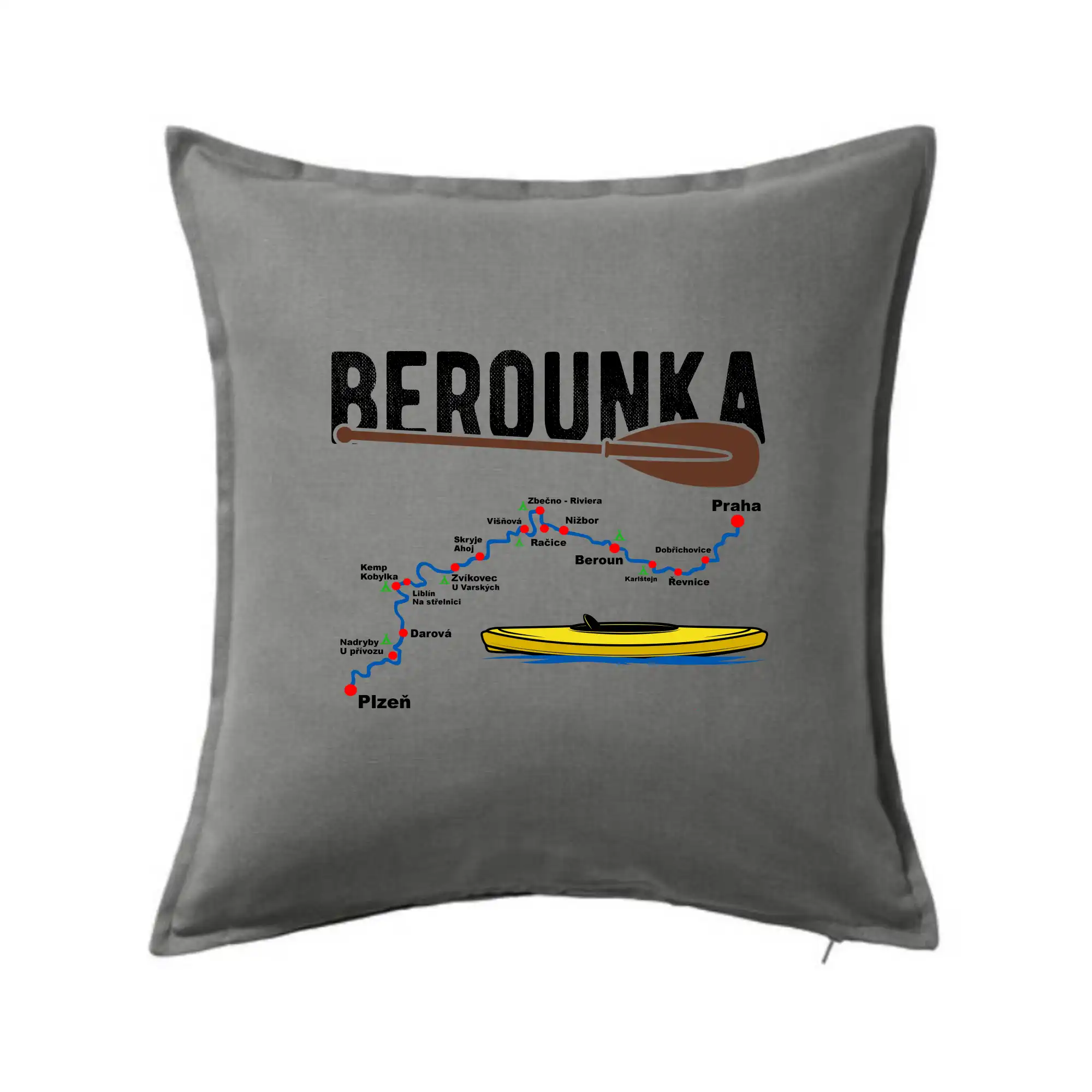 Mapa řeky Berounky