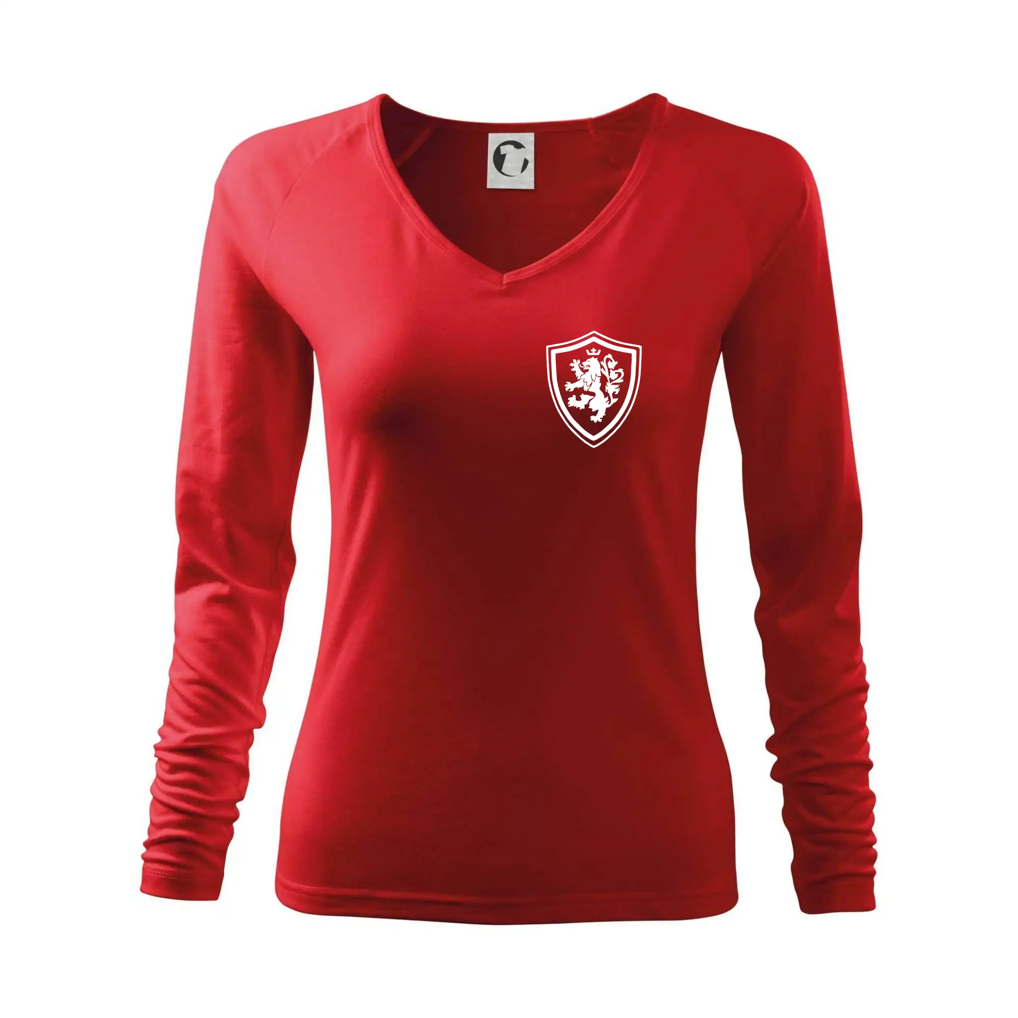 Český lev erb na prsu a na zádech