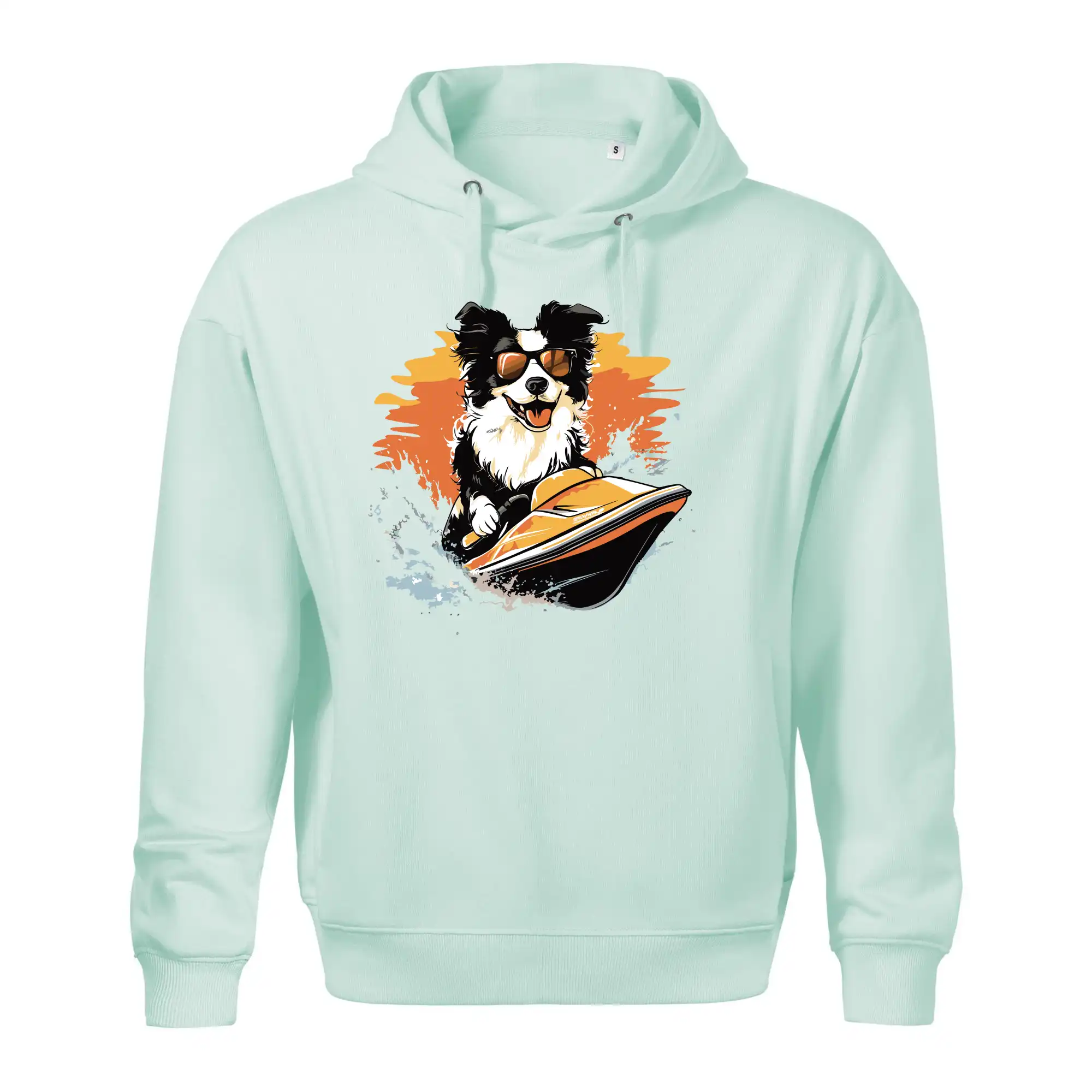 Border Kolie na vodním skútru