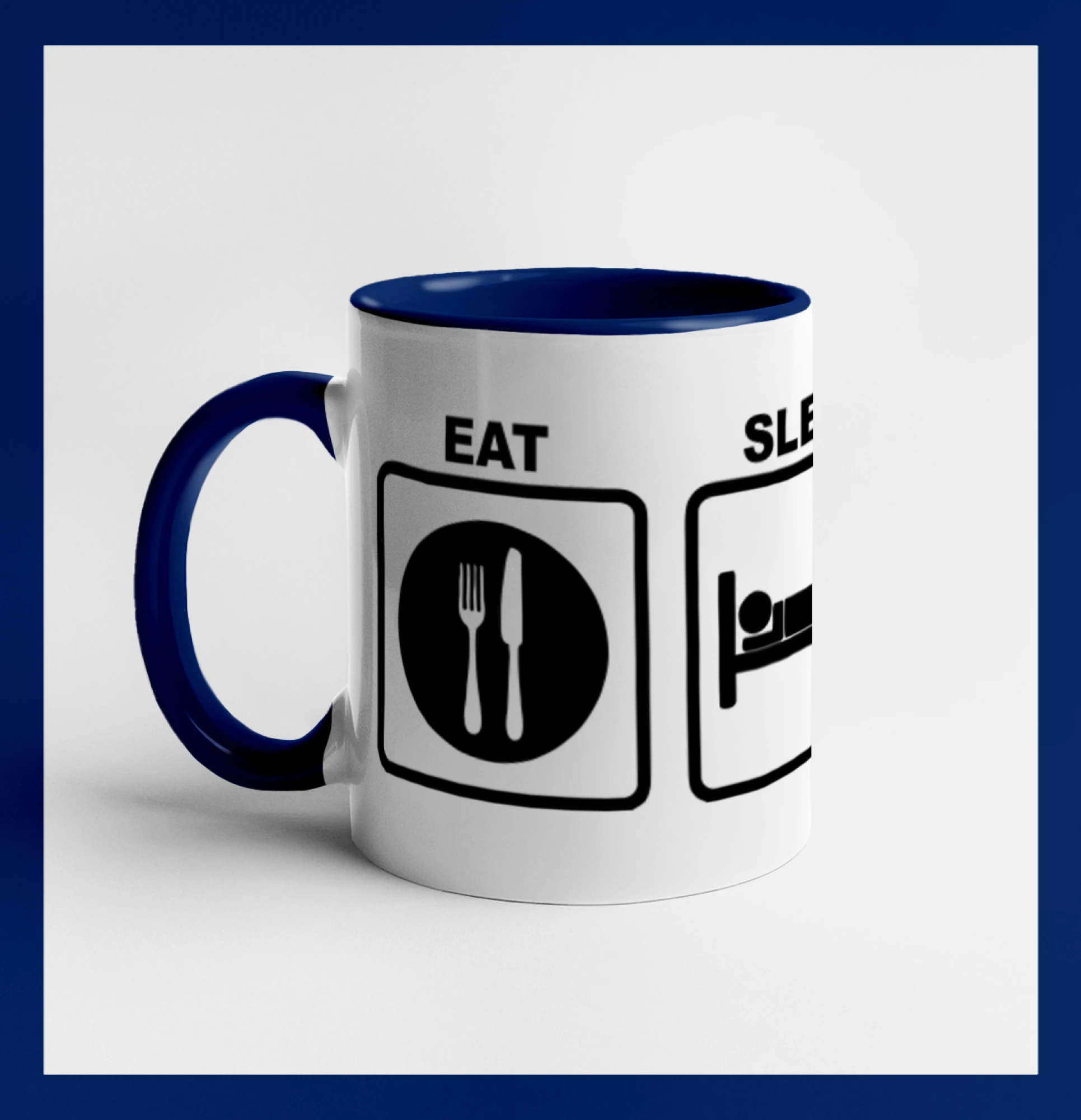 Eat sleep run čtverce