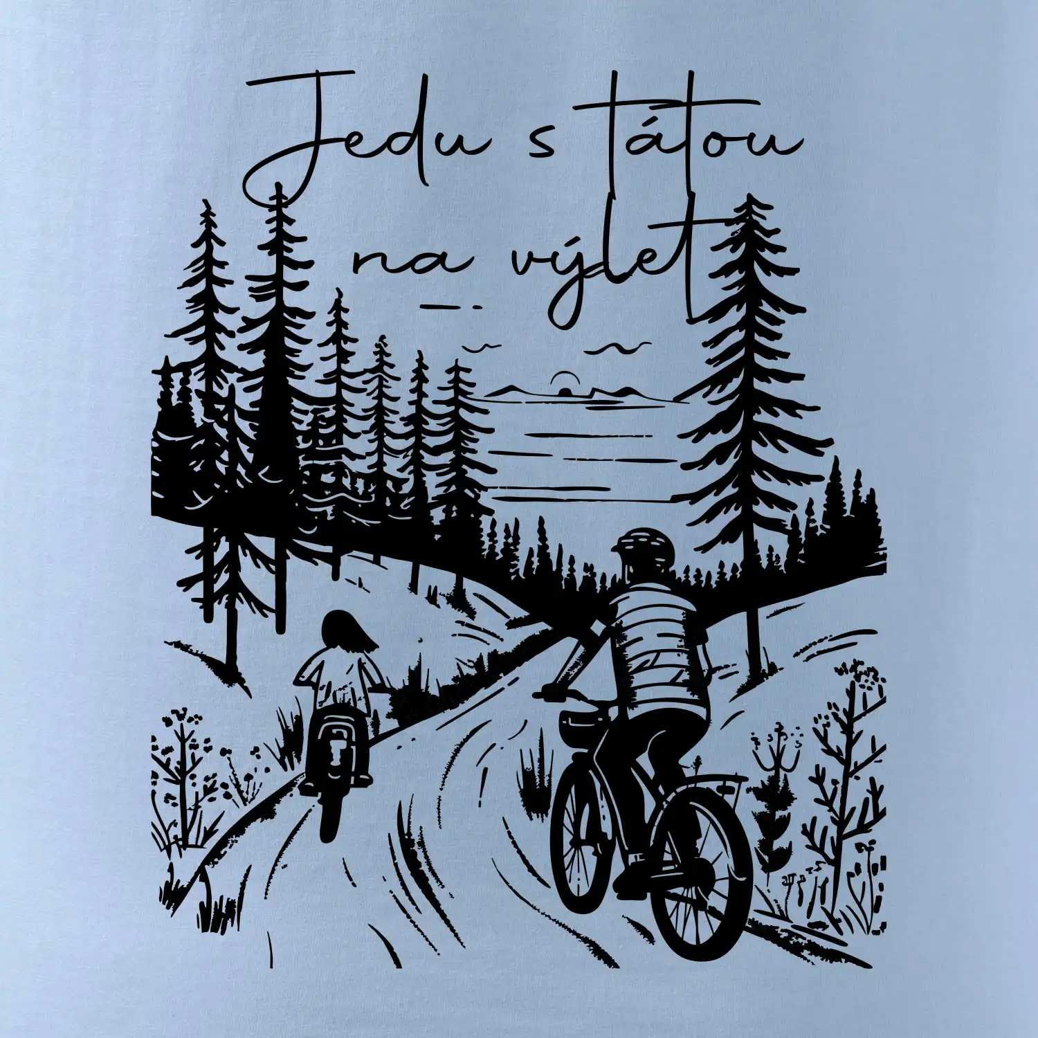 Cyklistika  - Jedu s tátou na výlet - Táta a dcera