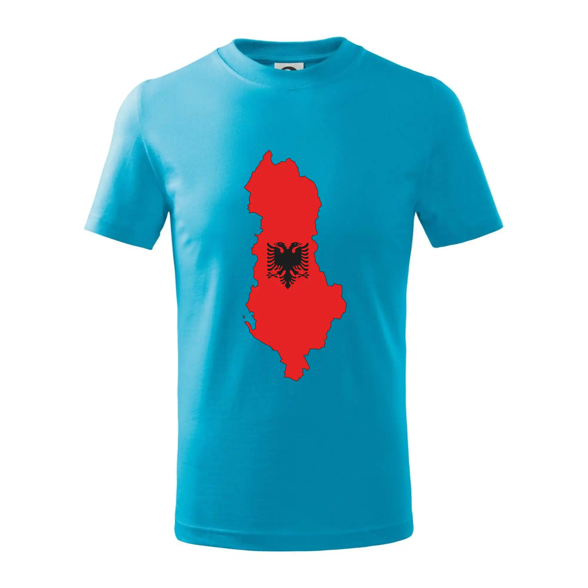 Albánie mapa a znak