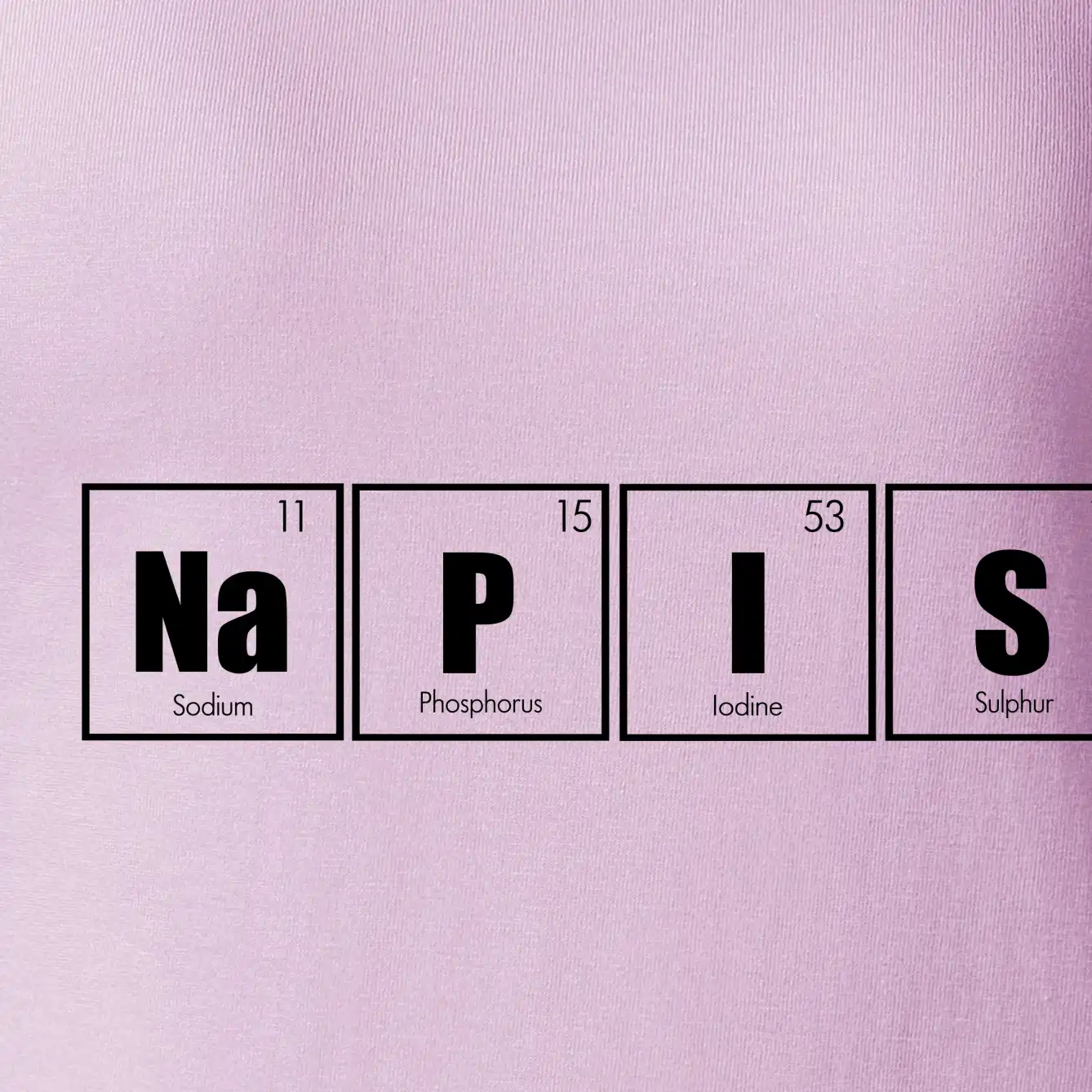 Vlastní nápis - periodická tabulka