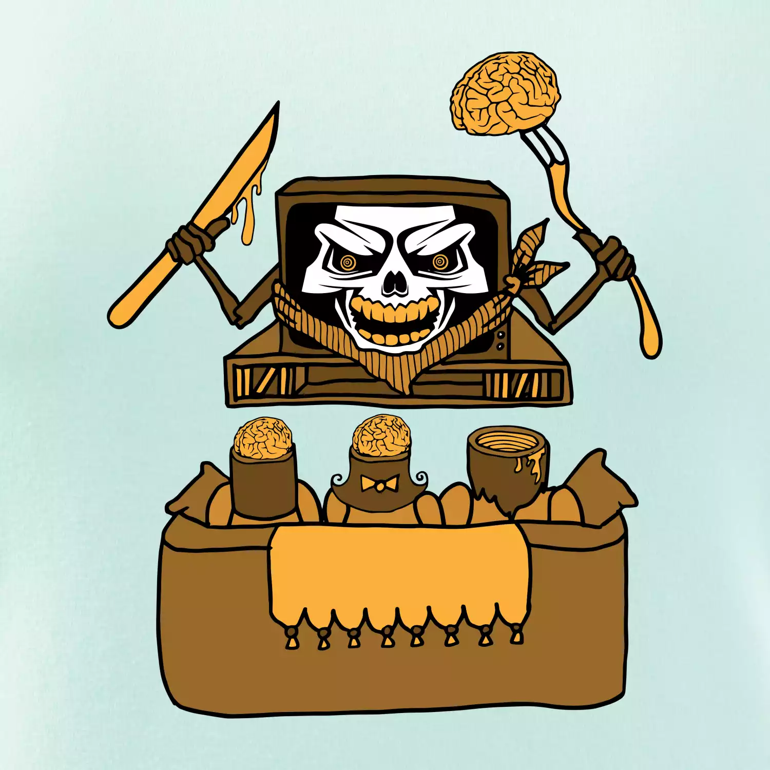 Mozkožrout - televize (Pecka design)