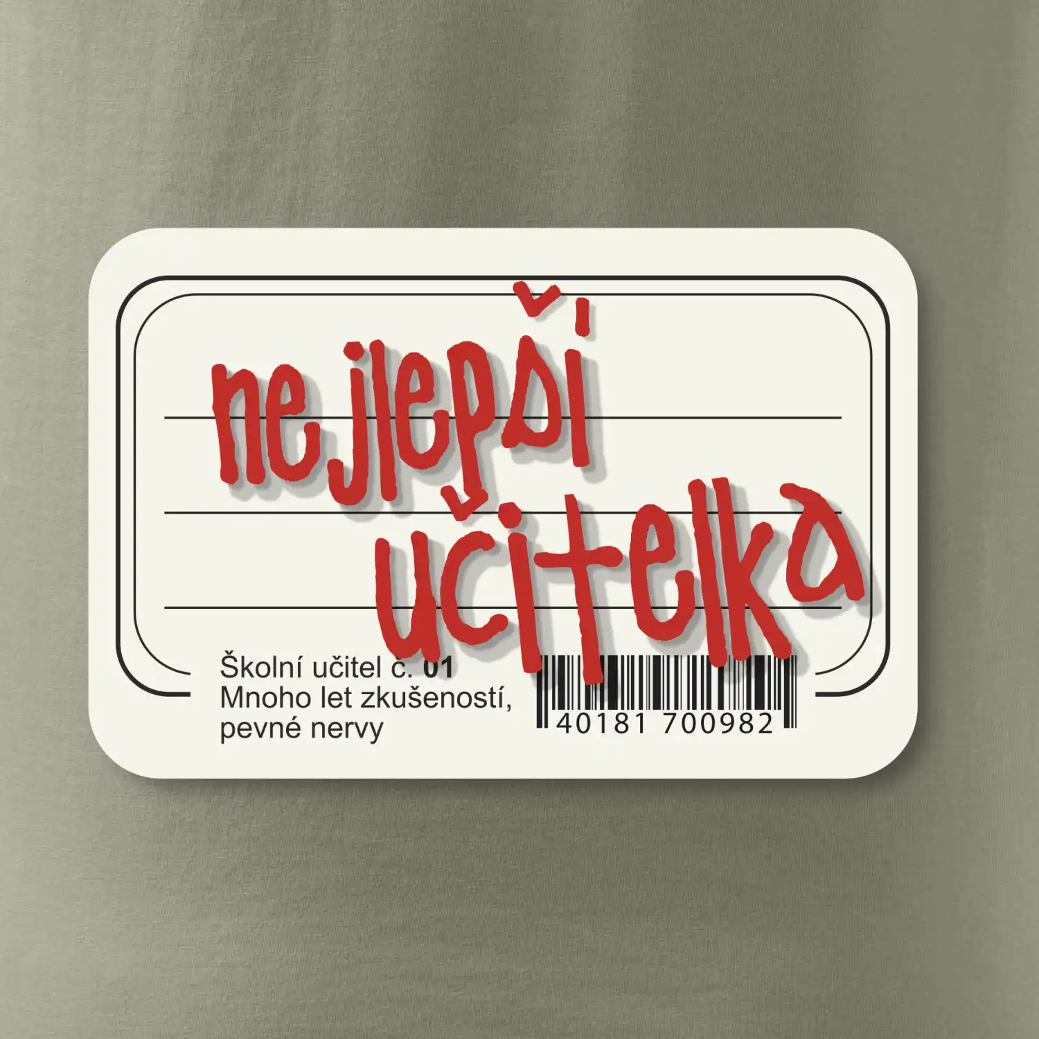 Nejlepší učitelka sešit