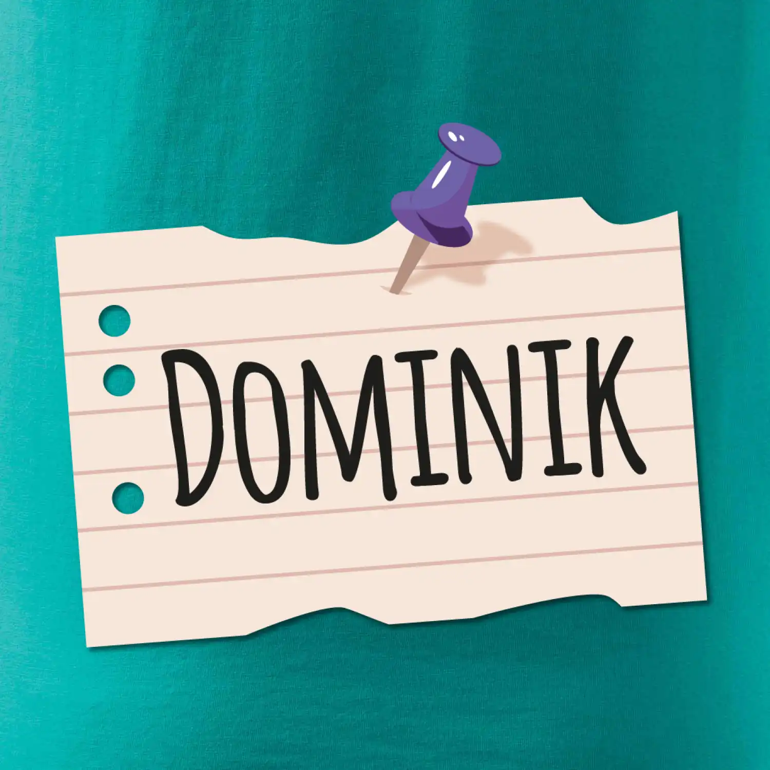 Papírek se jmenovkou - prso - vlastní jméno