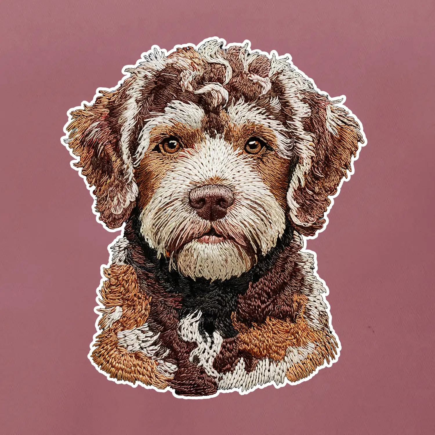 Lagotto romagnolo vyšívaná hlava