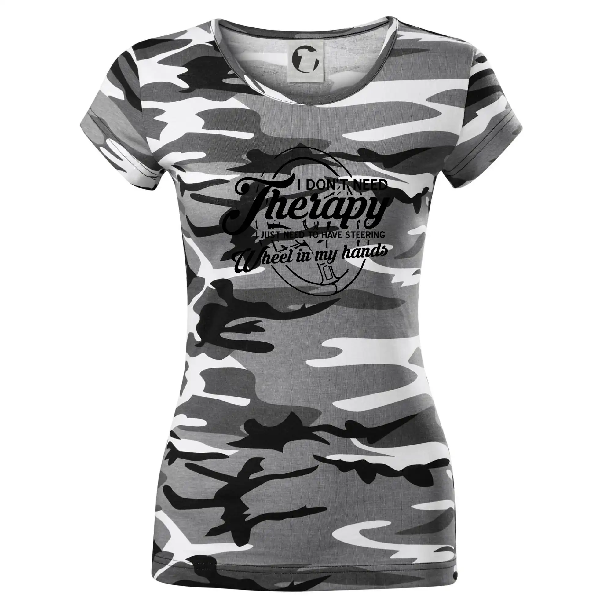 Kulatý nápis - I don't need therapy wheel in my hands