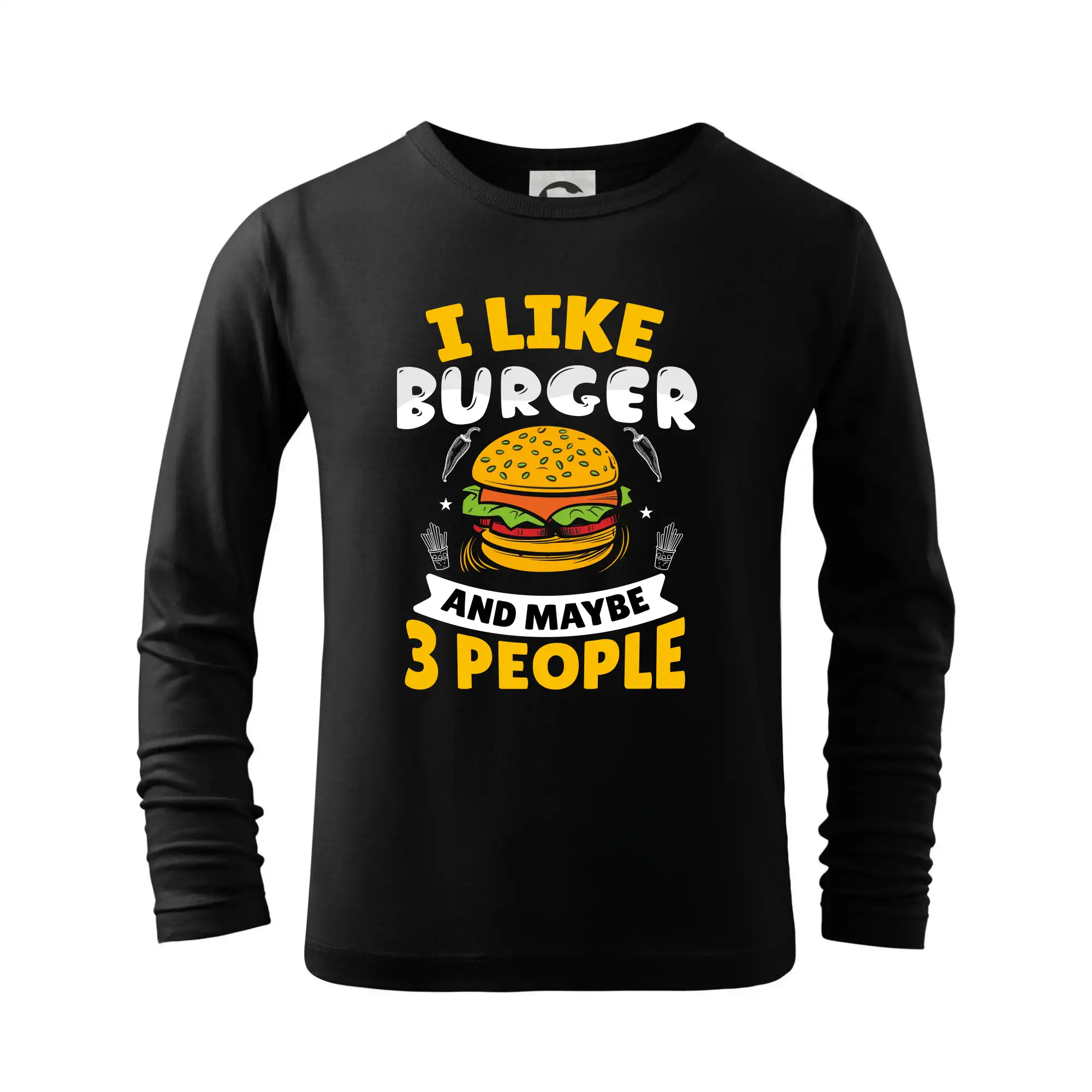 I like burger and maybe 3 people