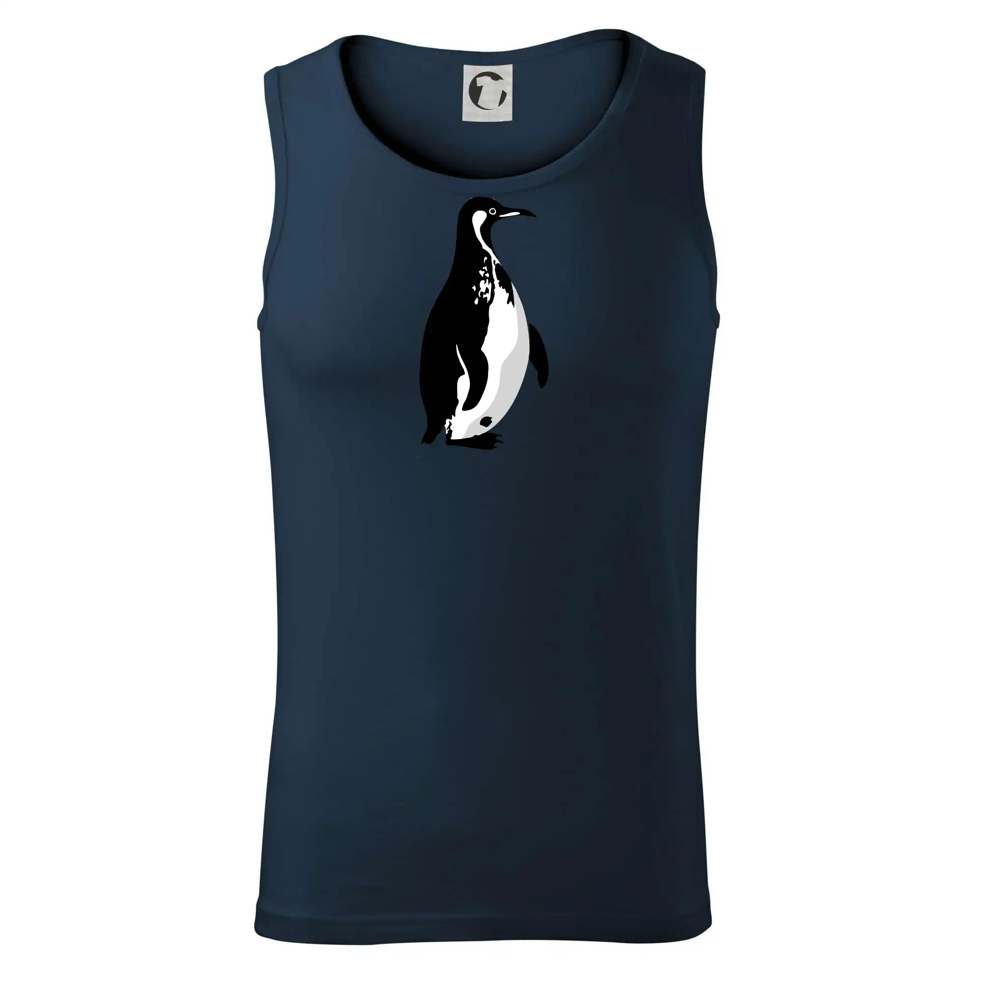 Tučňák černobílý z boku