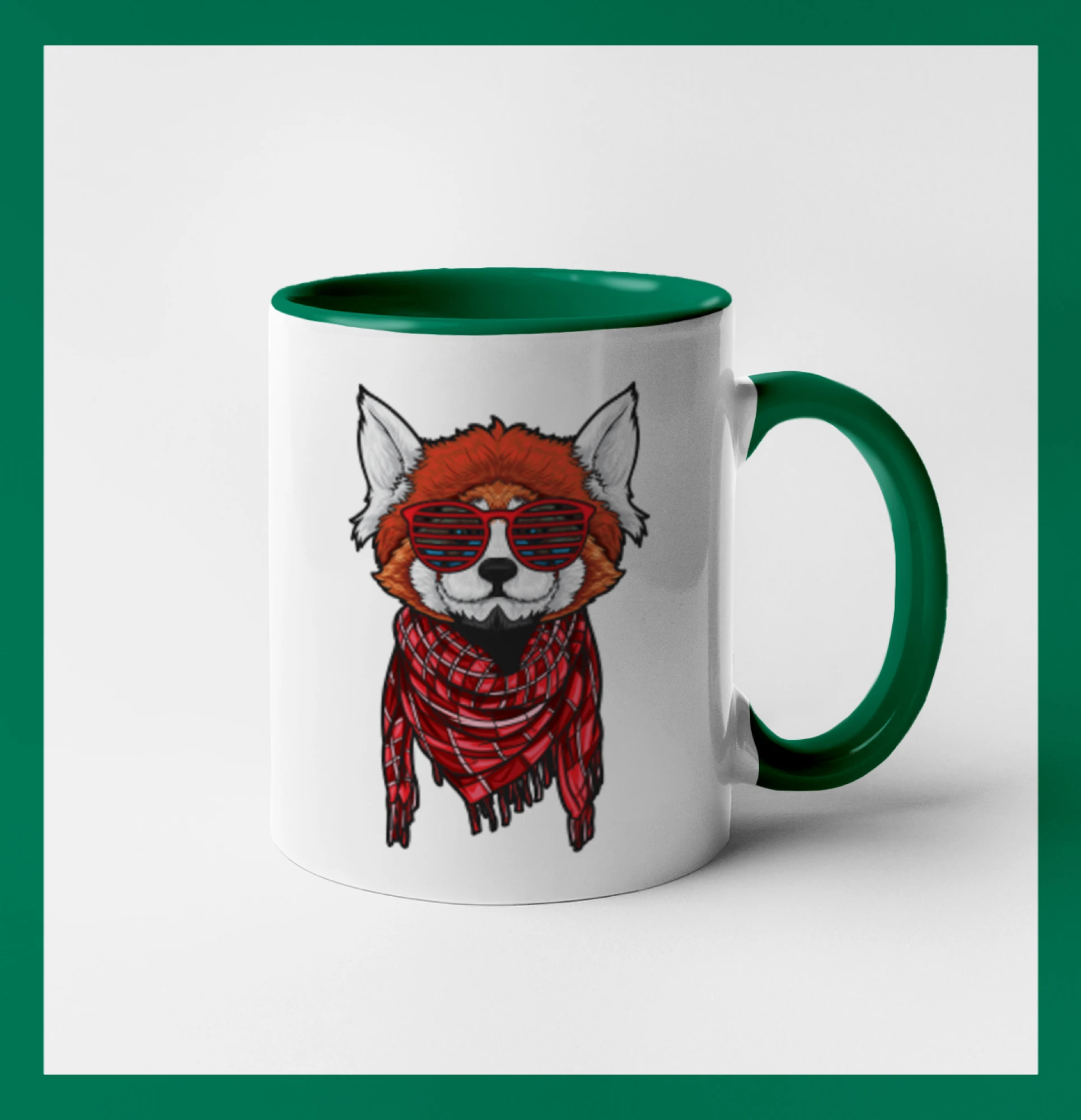 Červená panda hipster