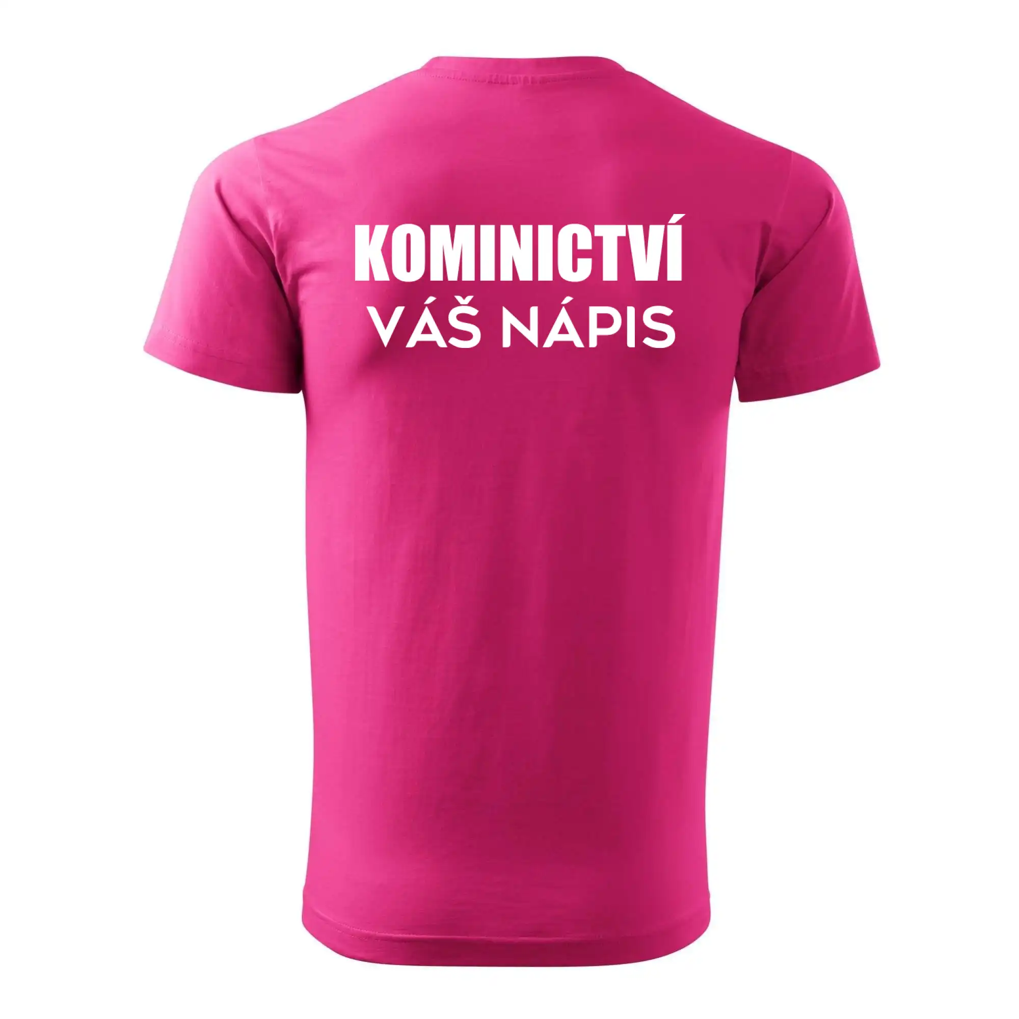 Kominík logo + nápis na zádech