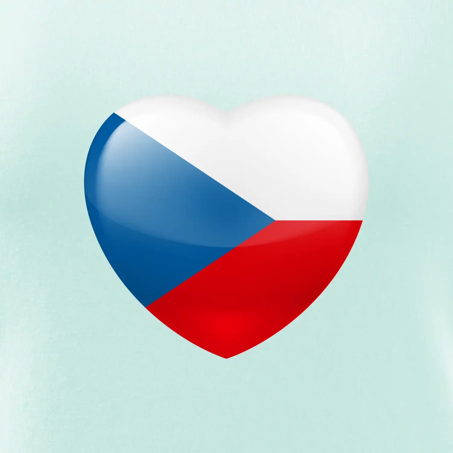České srdce - vlajka