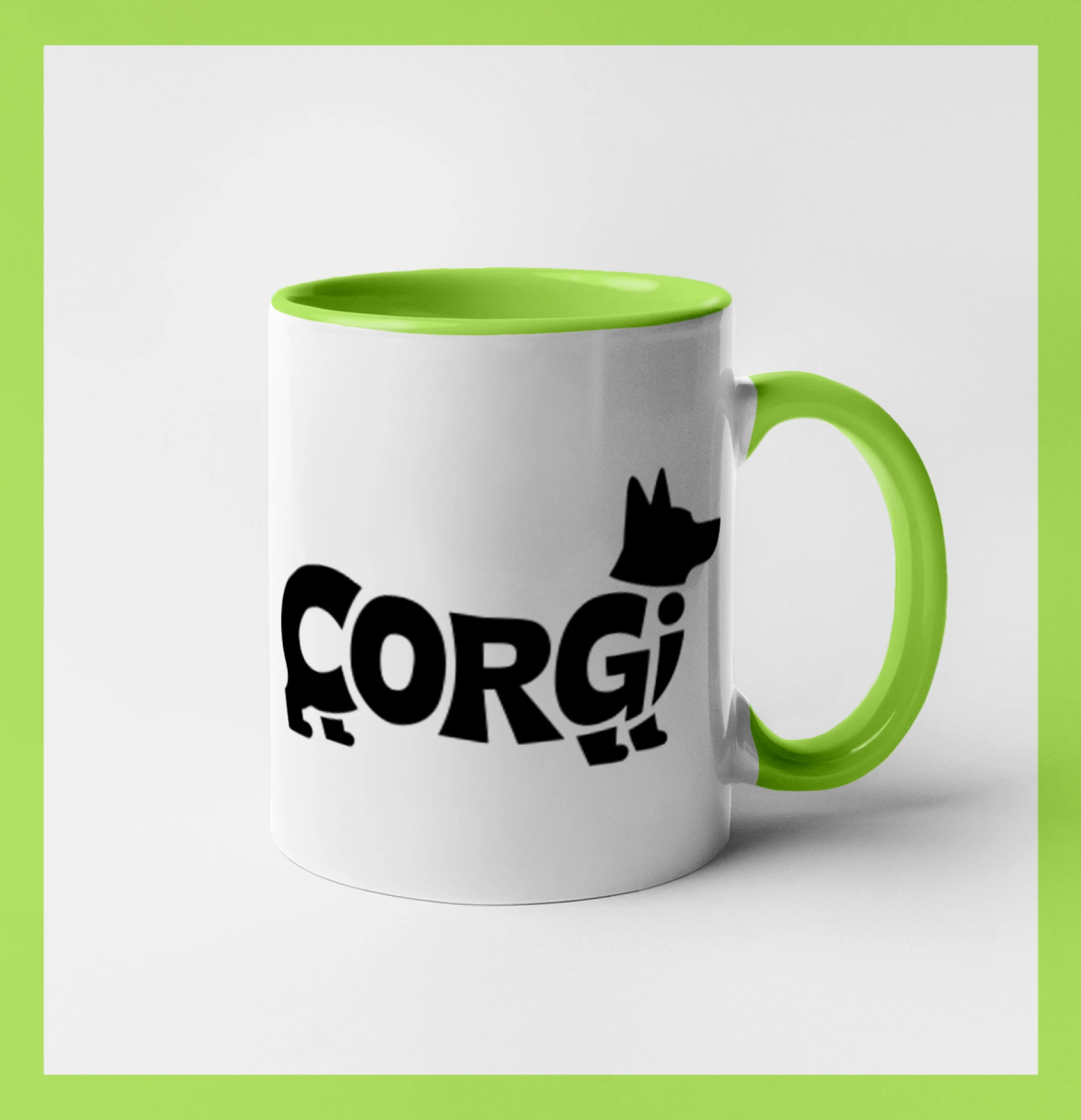 Corgi nápis v těle