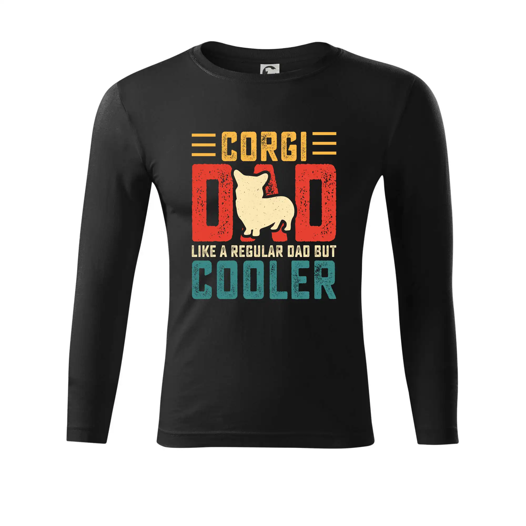 Corgi dad like a regular dad but cooler