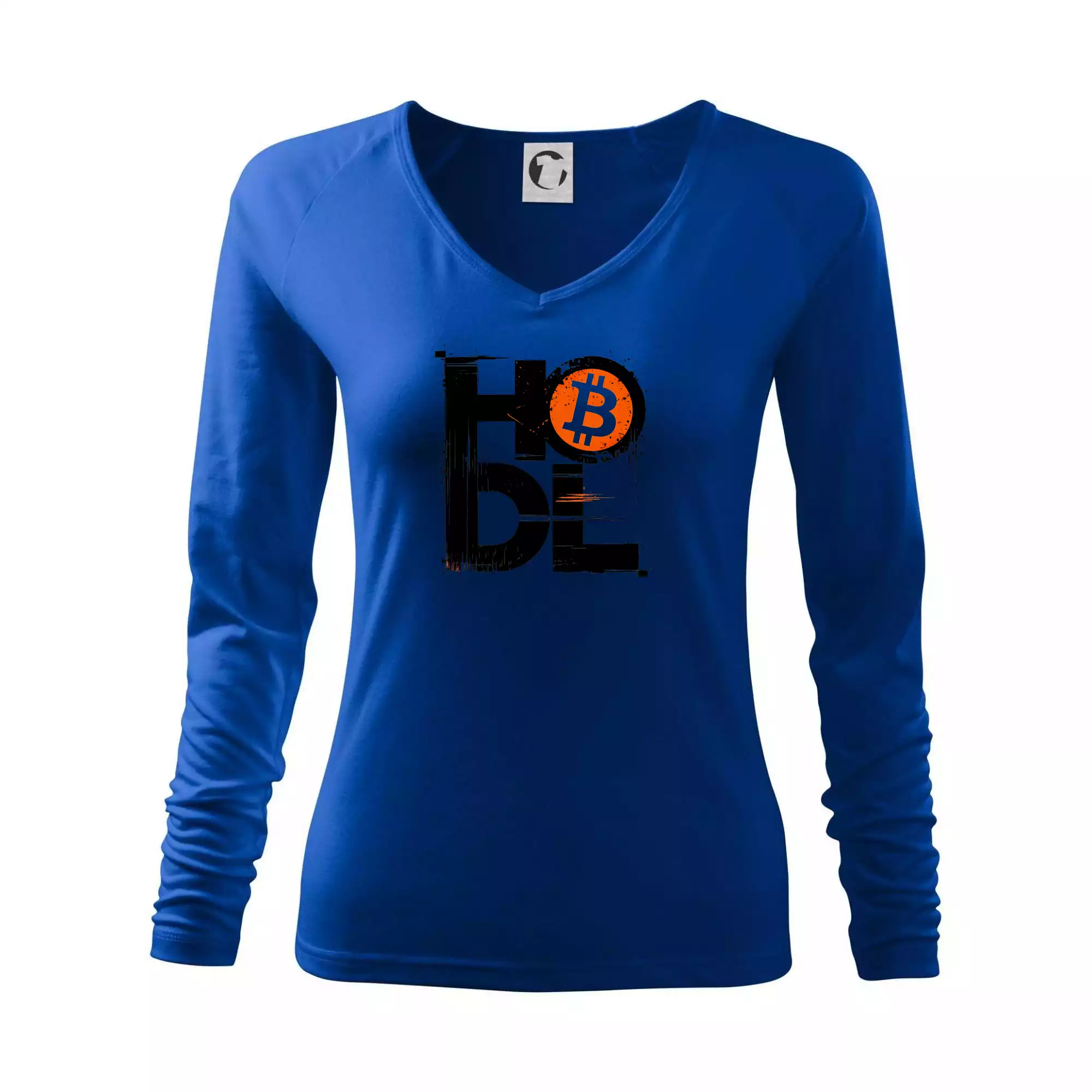 Hodl velký nápis a logo BTC