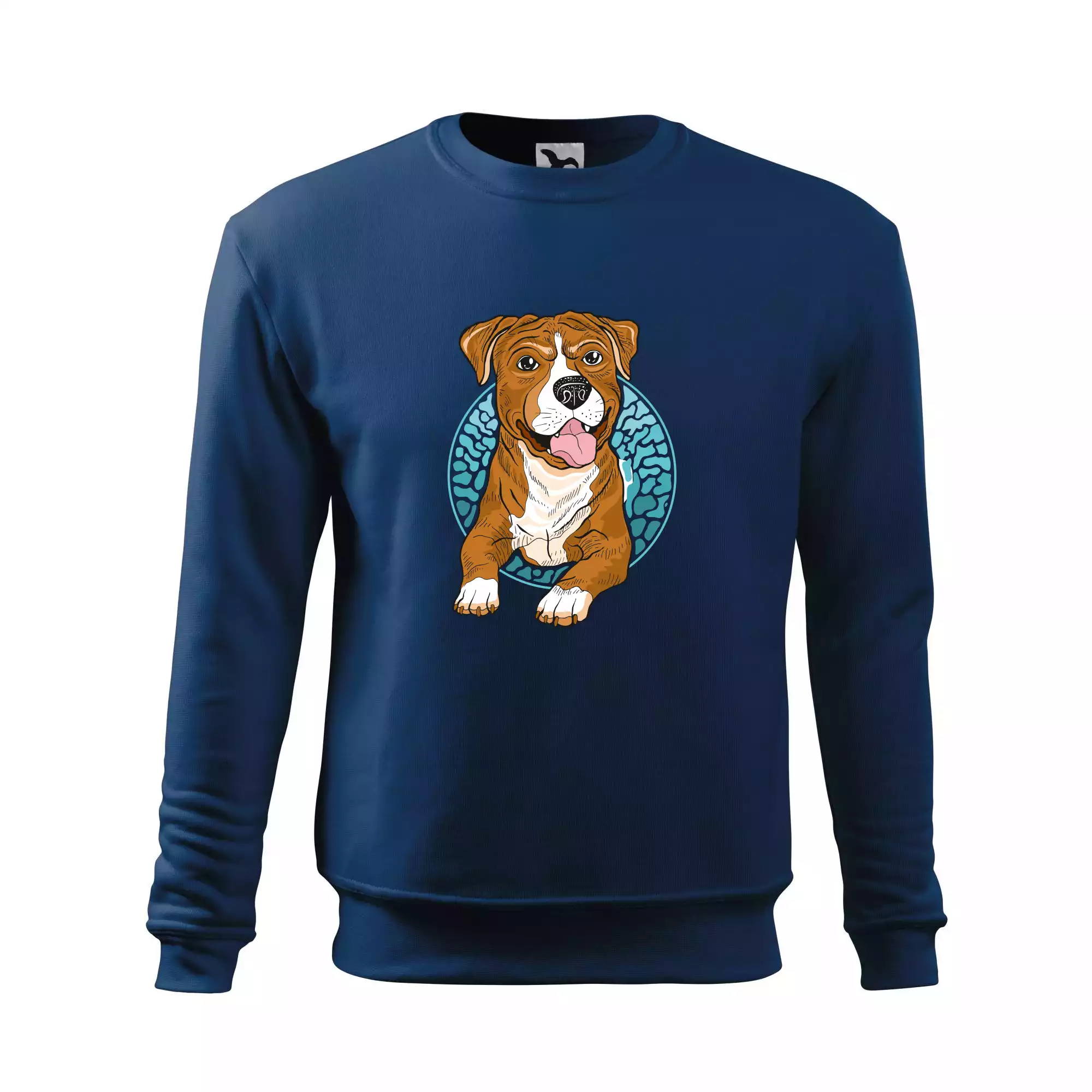 Americký staford kreslený v kolečku (Pecka design)