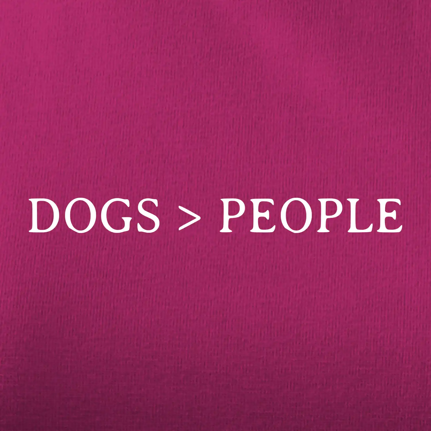 Dogs > People