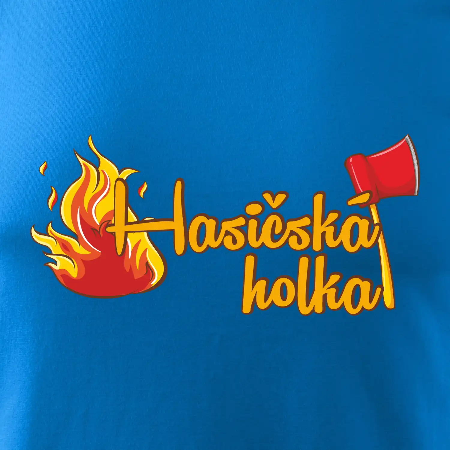 Hasičská holka - oheň a sekera