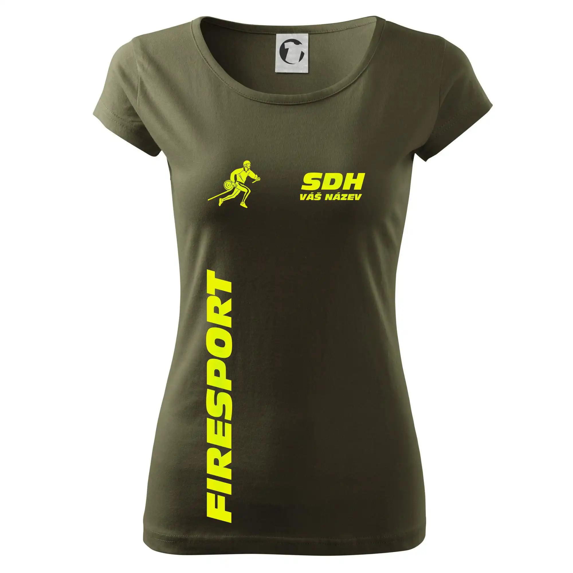 Hasičský sport SDH + váš název FLUO