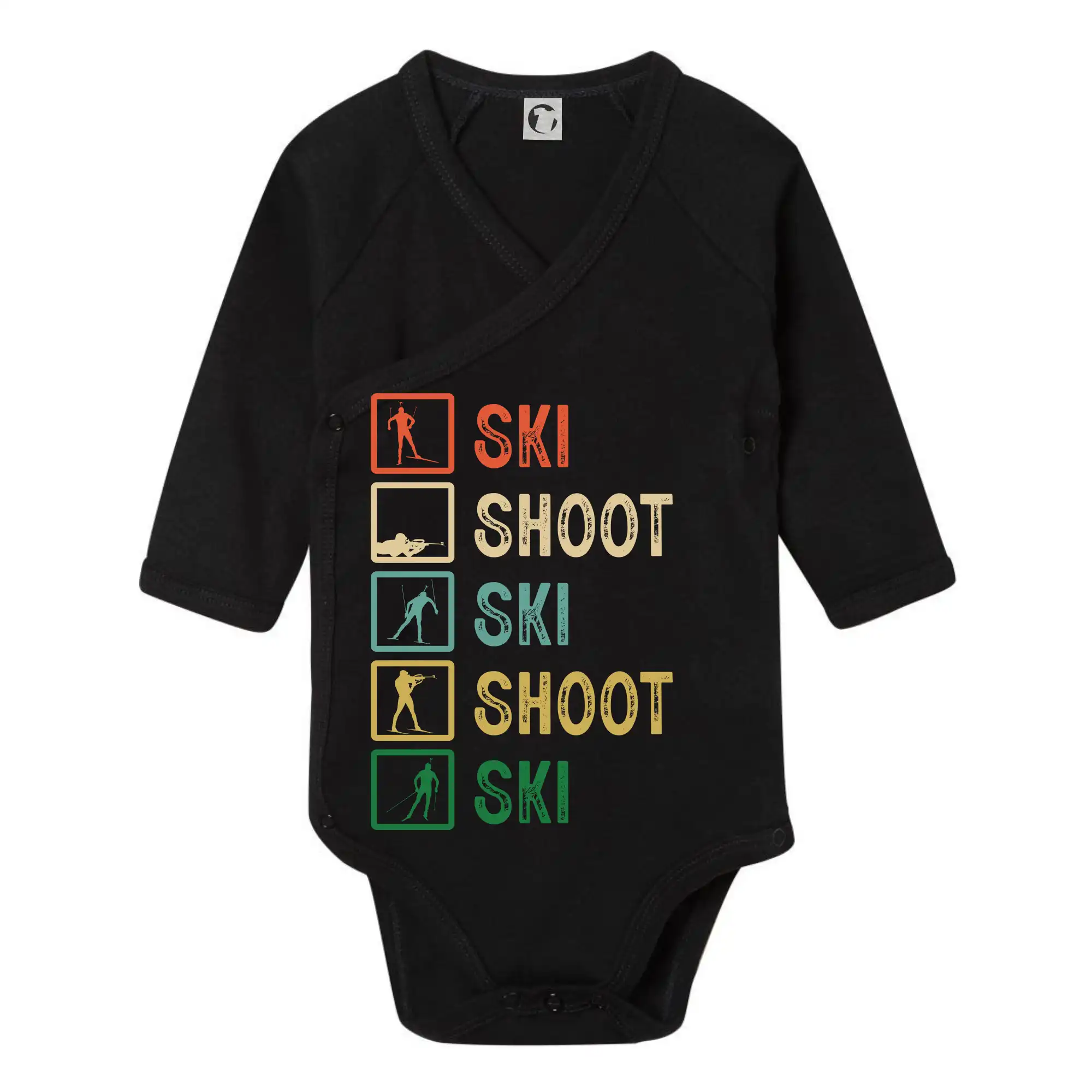 Biatlon ski shoot ski