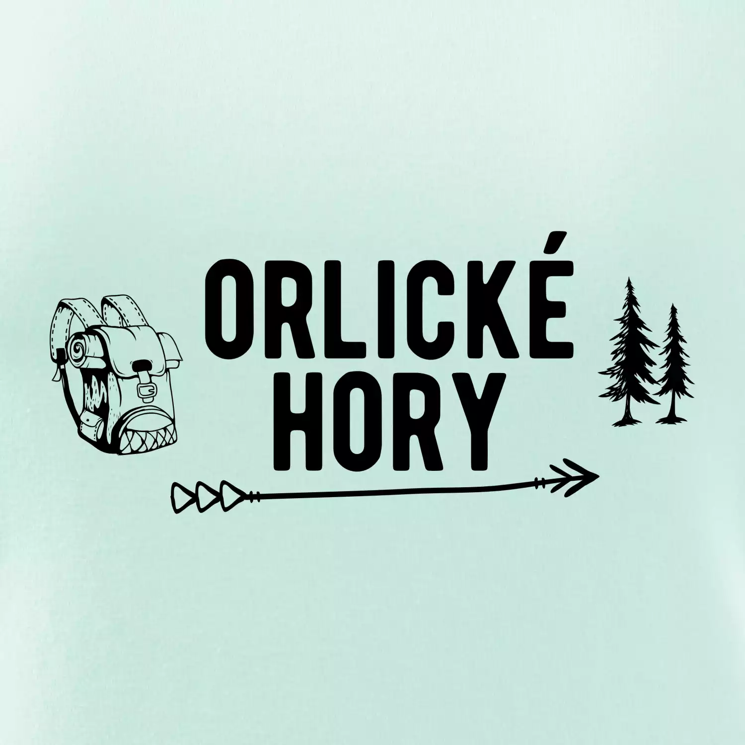 Orlické hory nápis