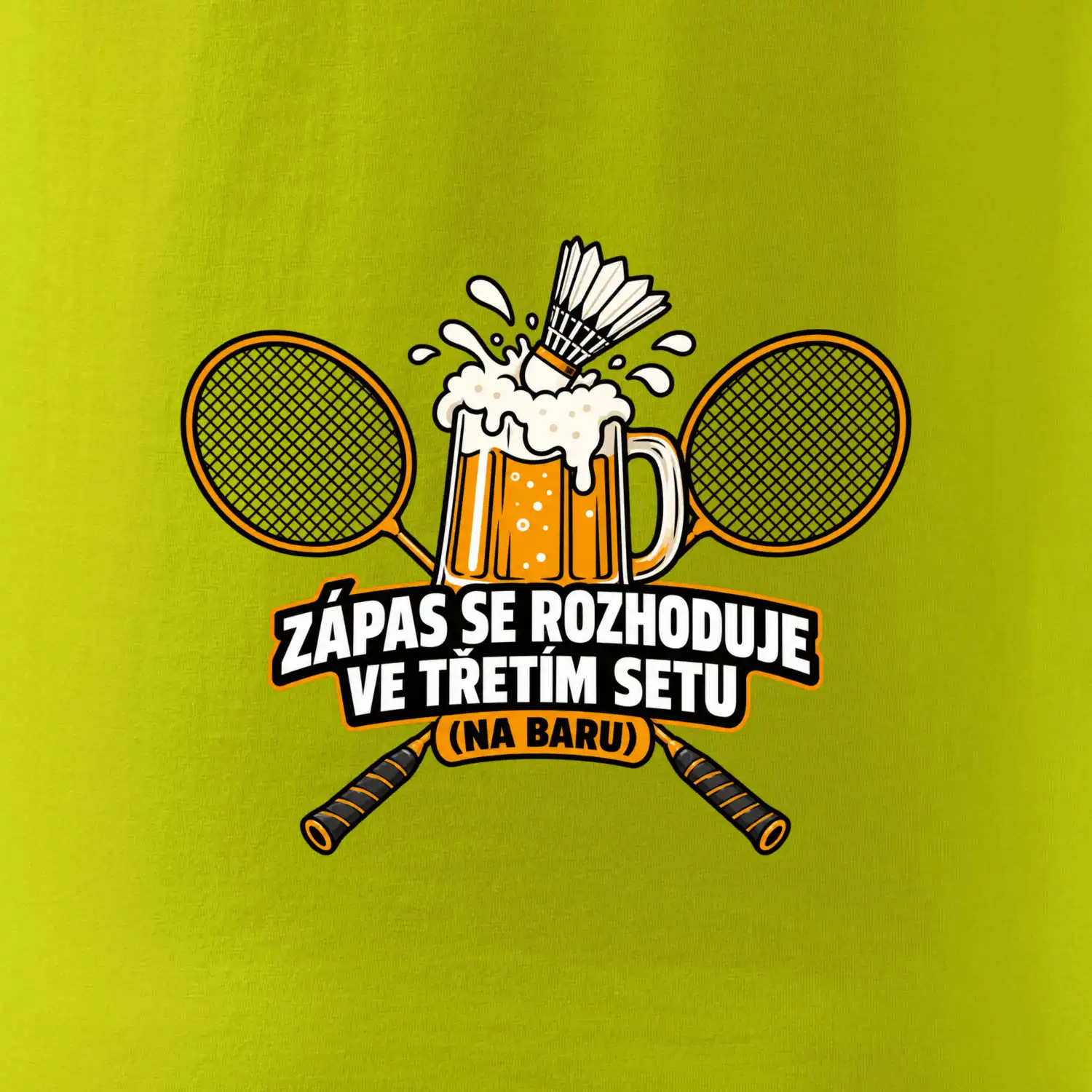 Badminton třetí set na baru