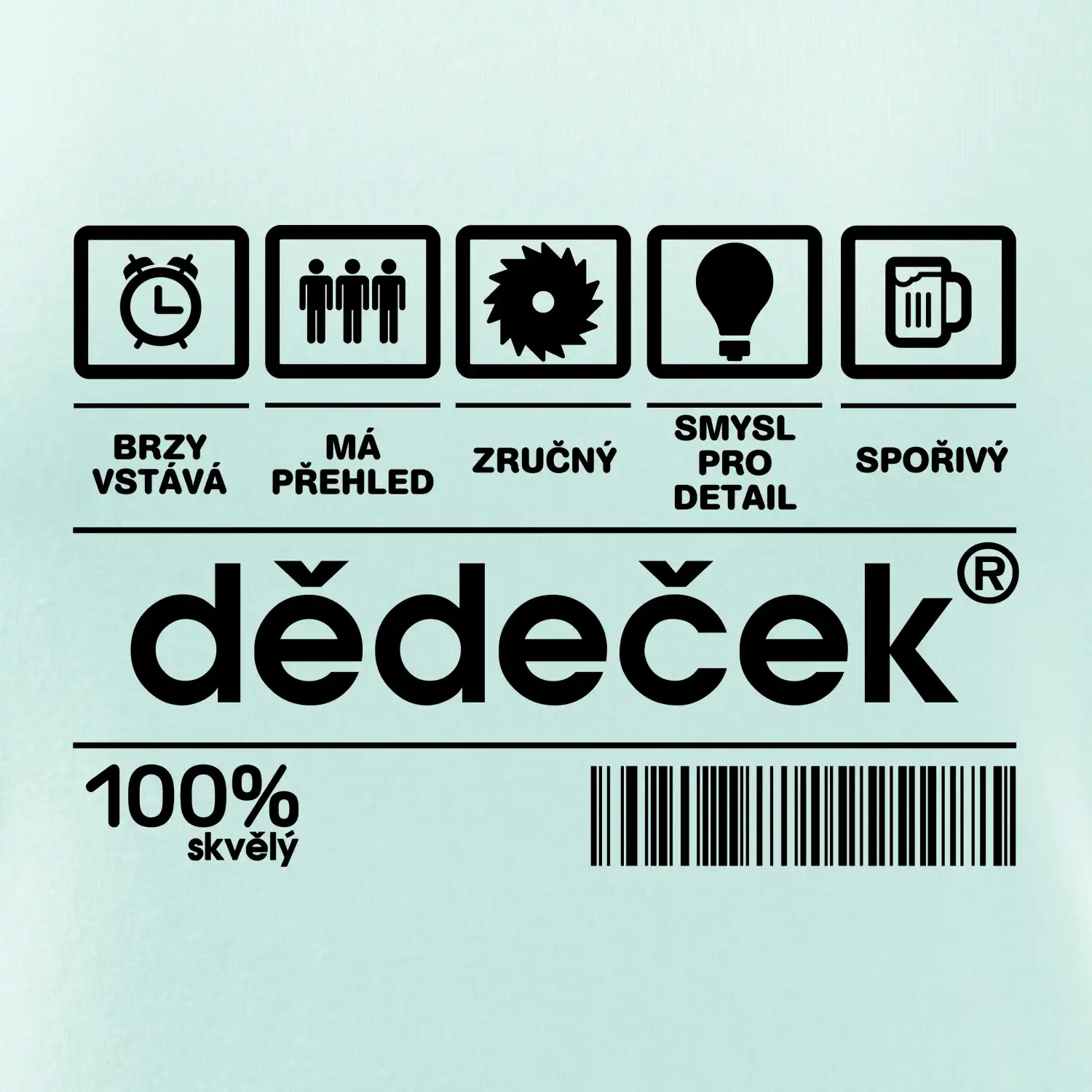 Čárový kód dědeček