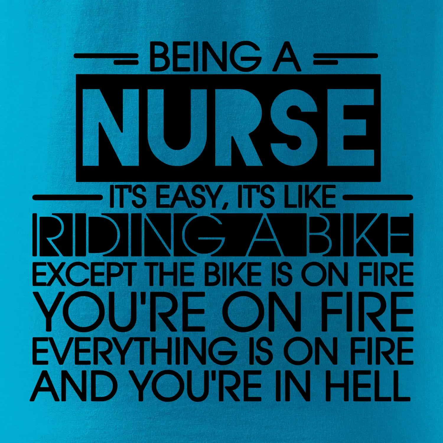 Being a nurse - bike