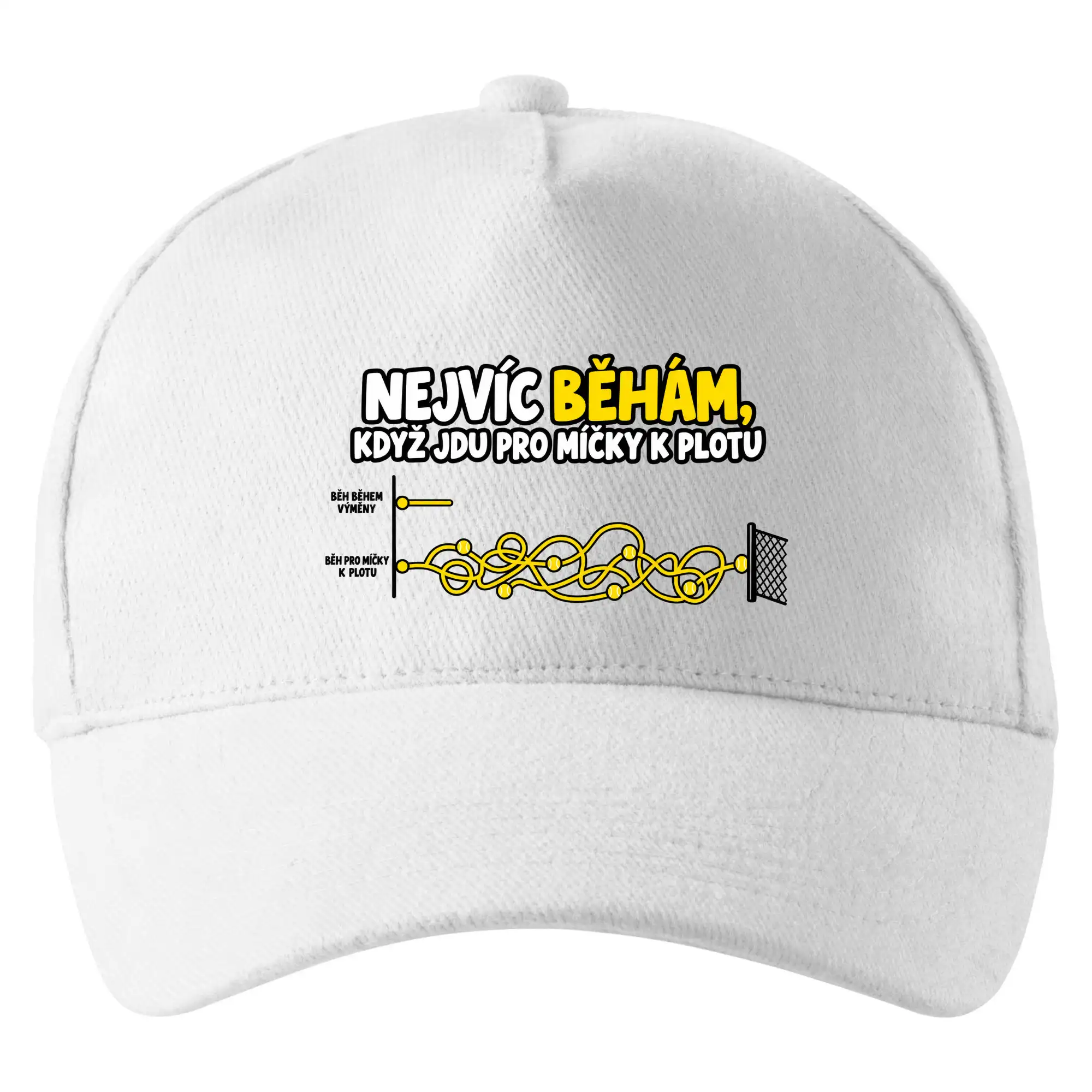 Nejvíc běhám když jdu pro míčky k plotu