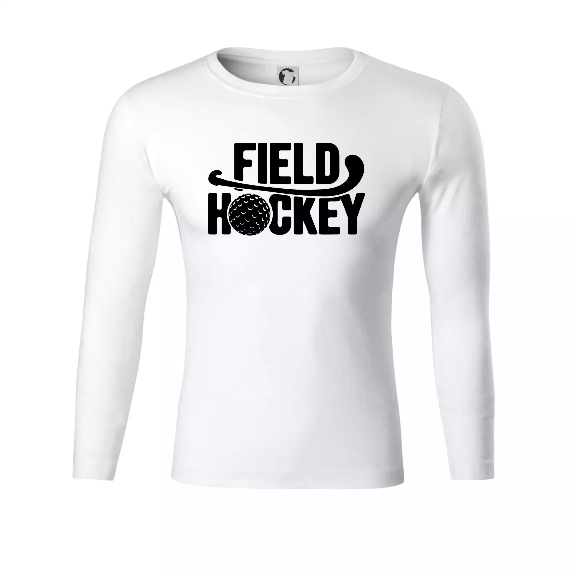 Field hockey míček a nápis
